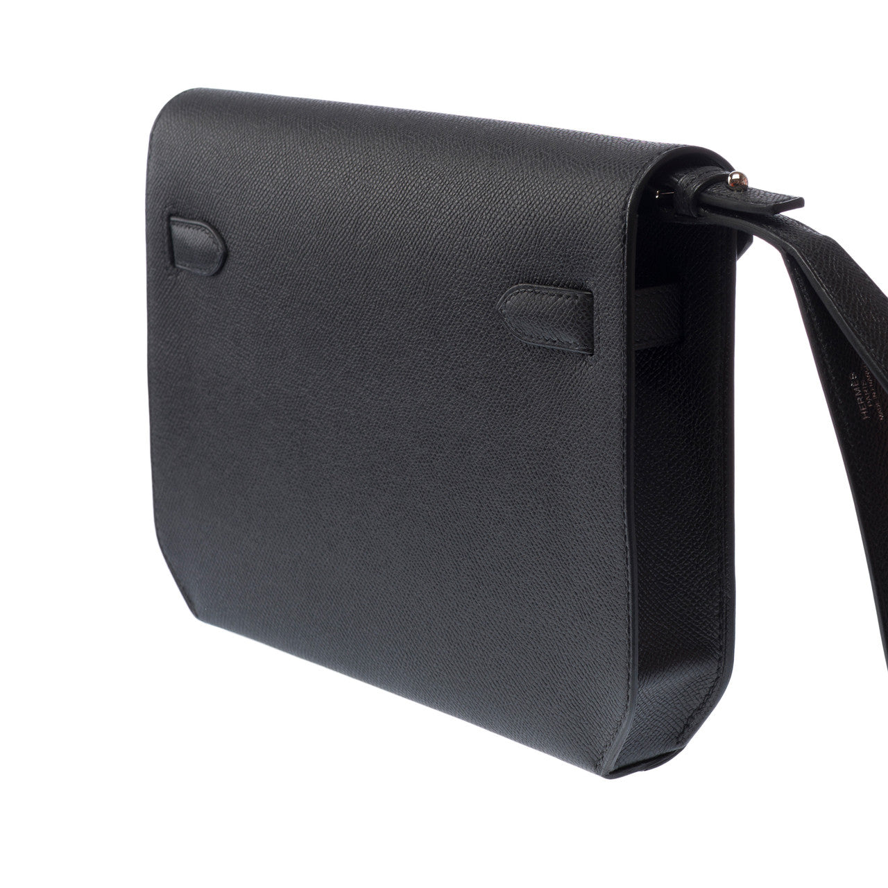 Sac HERMES Kelly Depeches en Cuir Noir - 103161