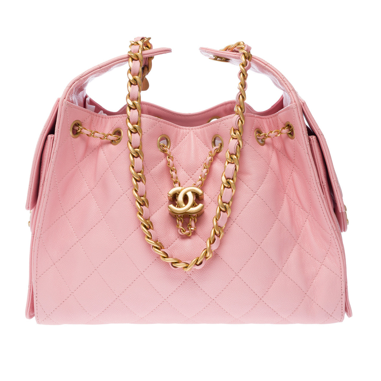 CHANEL Pink Leather Bag - 103164