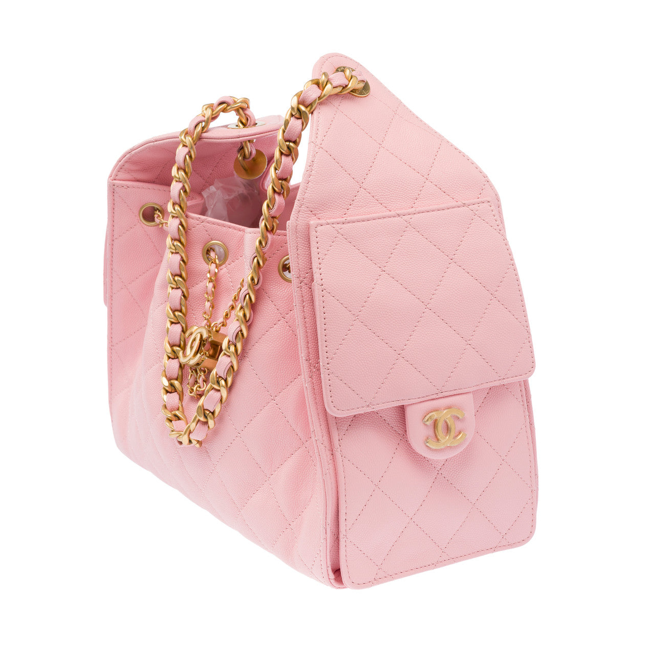 CHANEL Pink Leather Bag - 103164