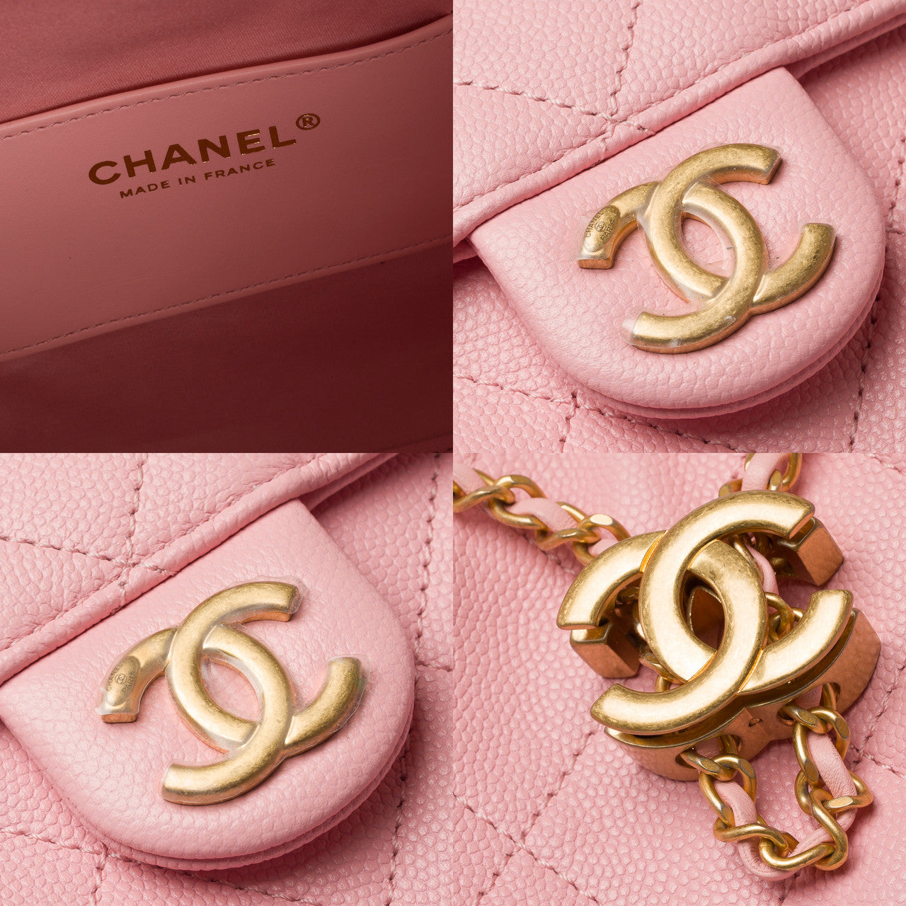 CHANEL Pink Leather Bag - 103164