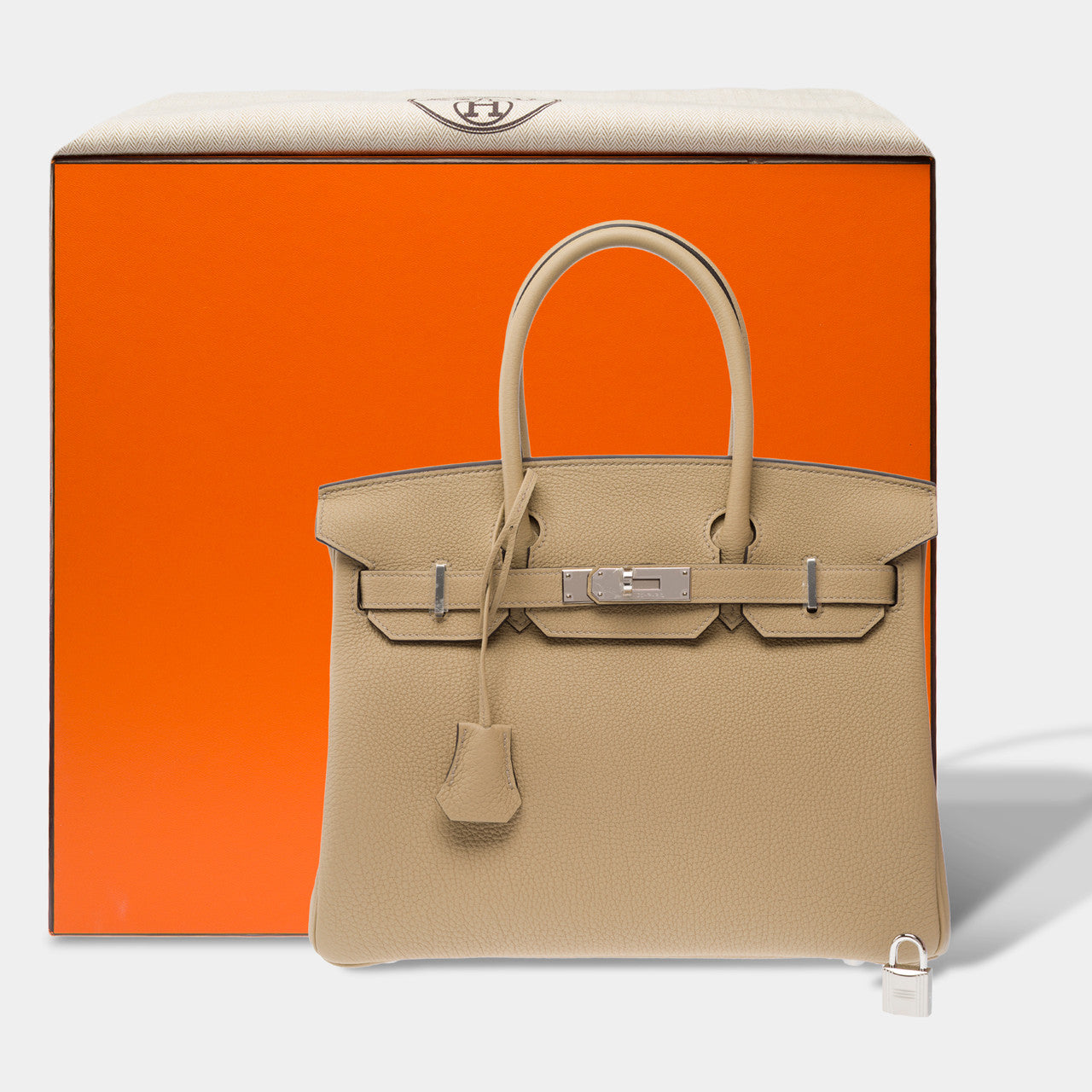Sac HERMES Birkin 30 en Cuir Beige - 103173