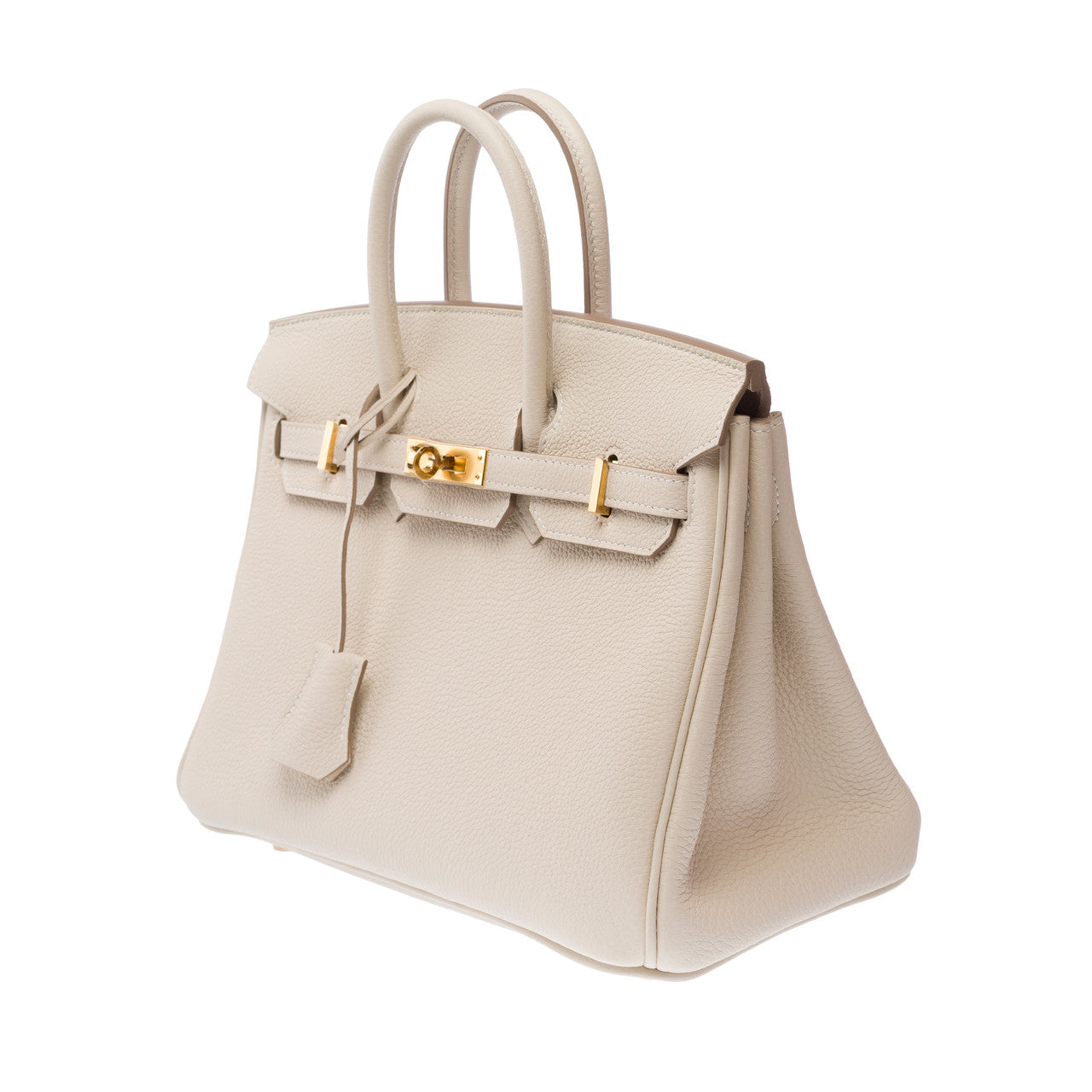 Sac HERMES Birkin 25 en Cuir Blanc - 103162