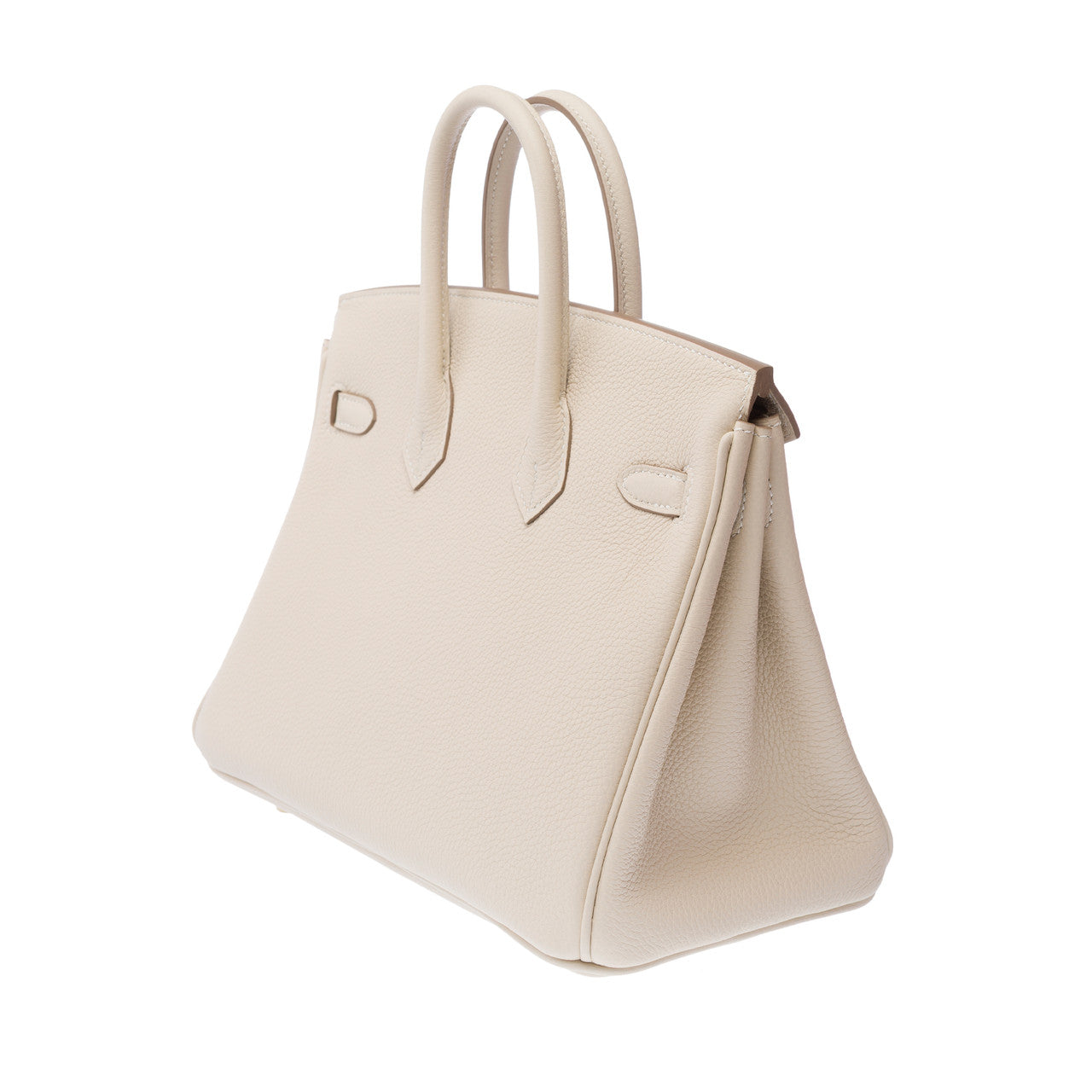 Sac HERMES Birkin 25 en Cuir Blanc - 103162