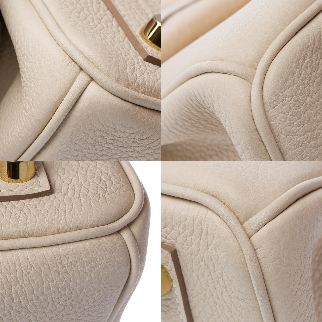 Sac HERMES Birkin 25 en Cuir Blanc - 103162