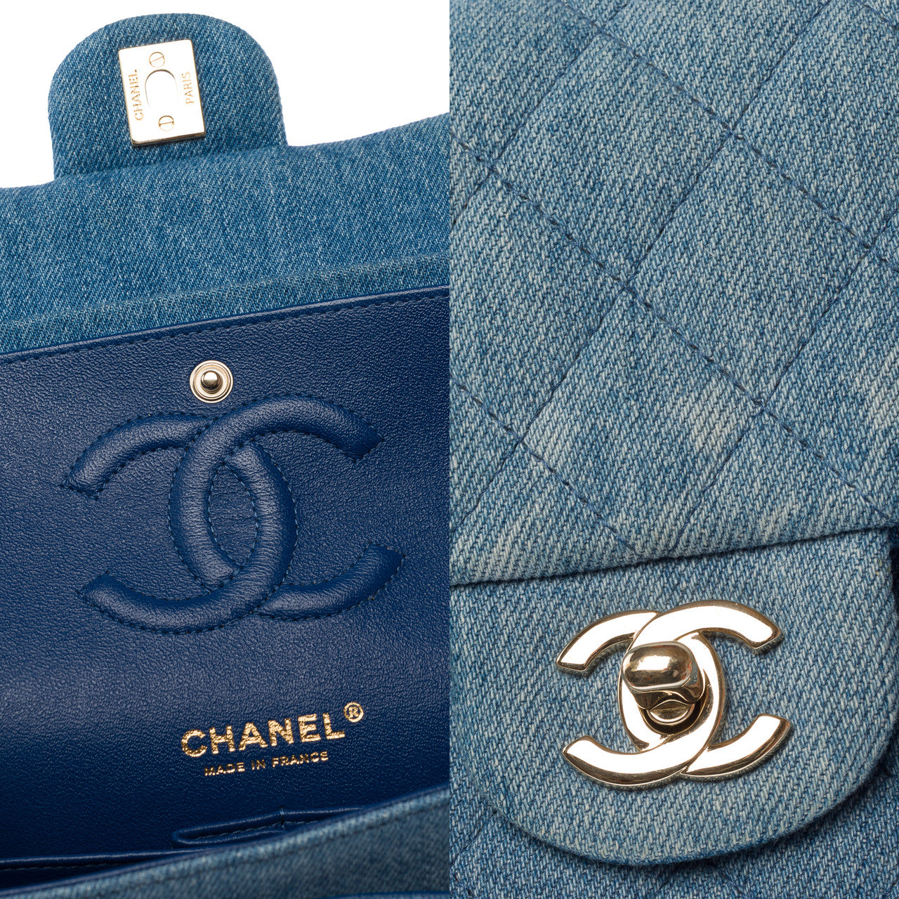 CHANEL Timeless/Classic Denim Bag in Blue - 103153