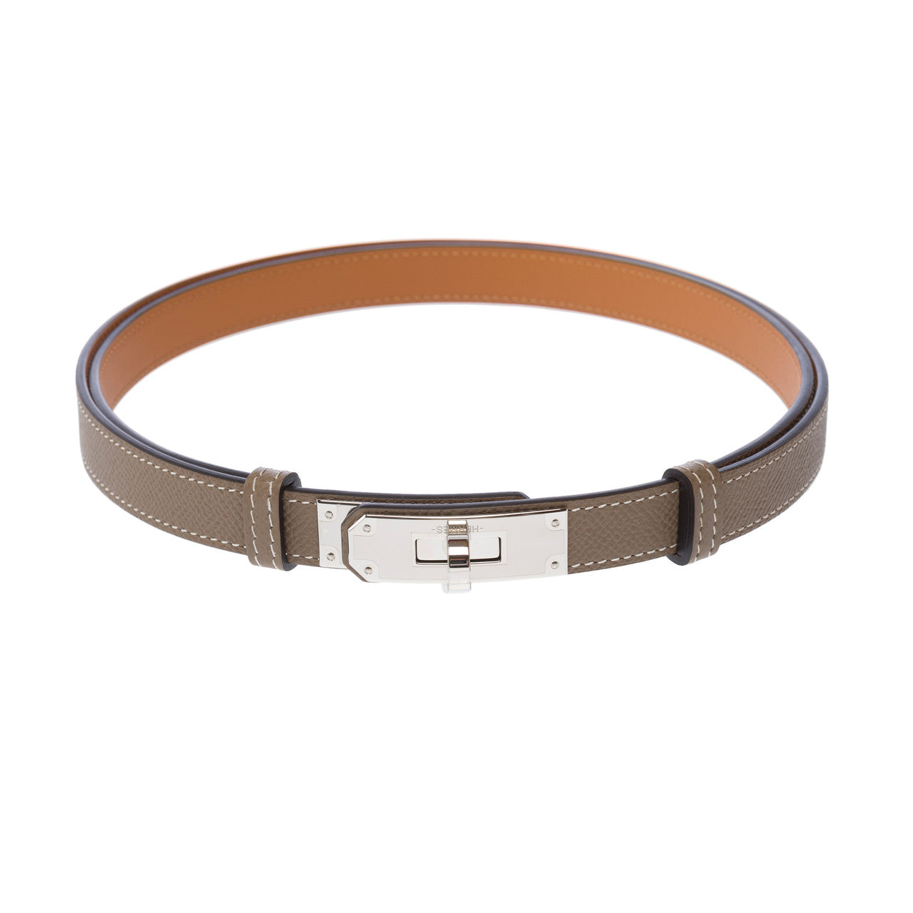 HERMES Kelly Accessory in Grey Leather - 103167