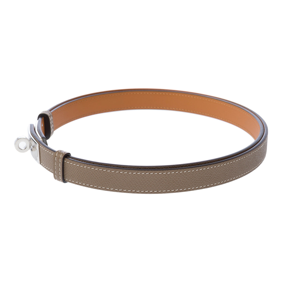 HERMES Kelly Accessory in Grey Leather - 103167