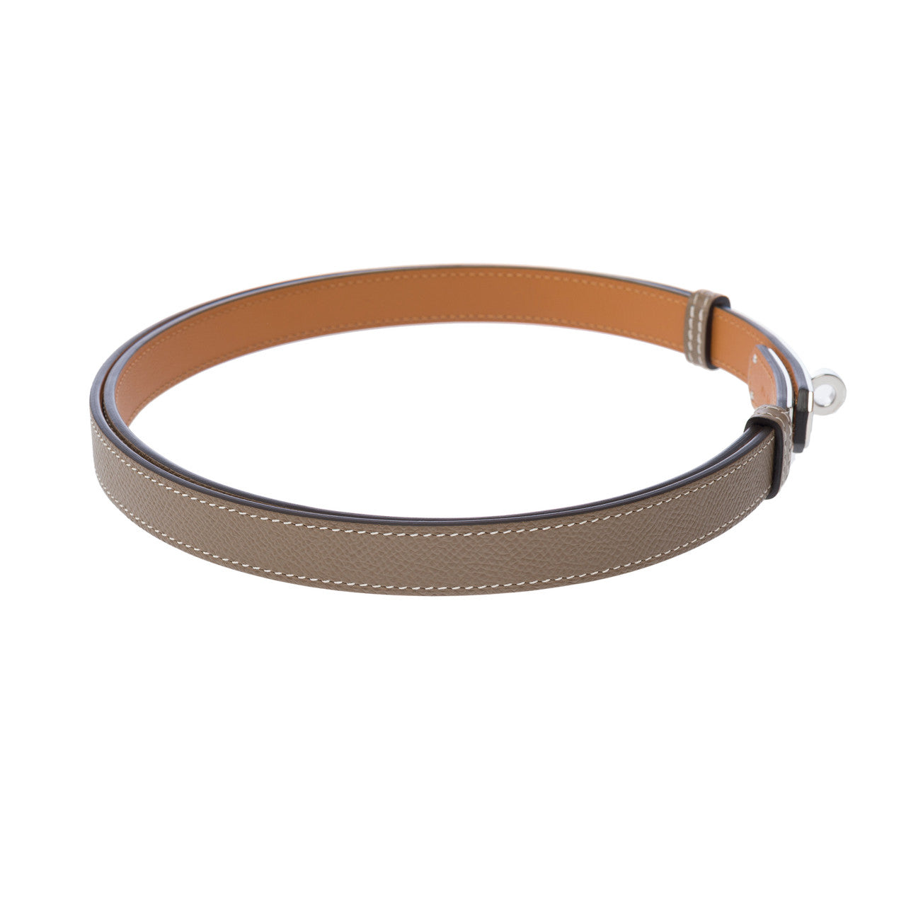 HERMES Kelly Accessory in Grey Leather - 103167