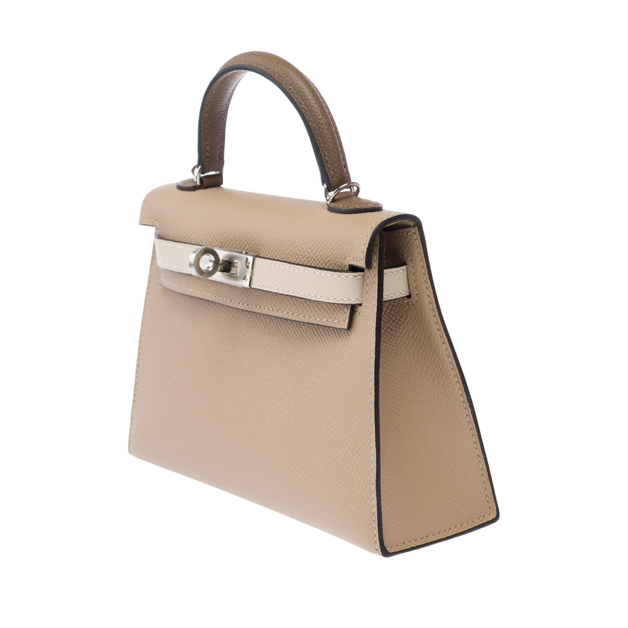 Sac HERMES Kelly Mini en Cuir Étoupe - 103177