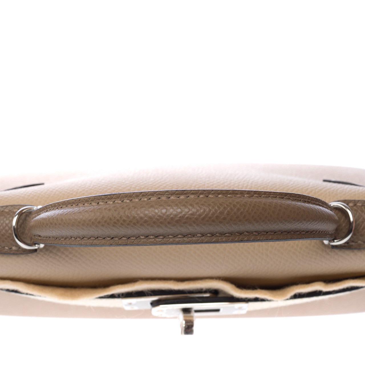 Sac HERMES Kelly Mini en Cuir Étoupe - 103177