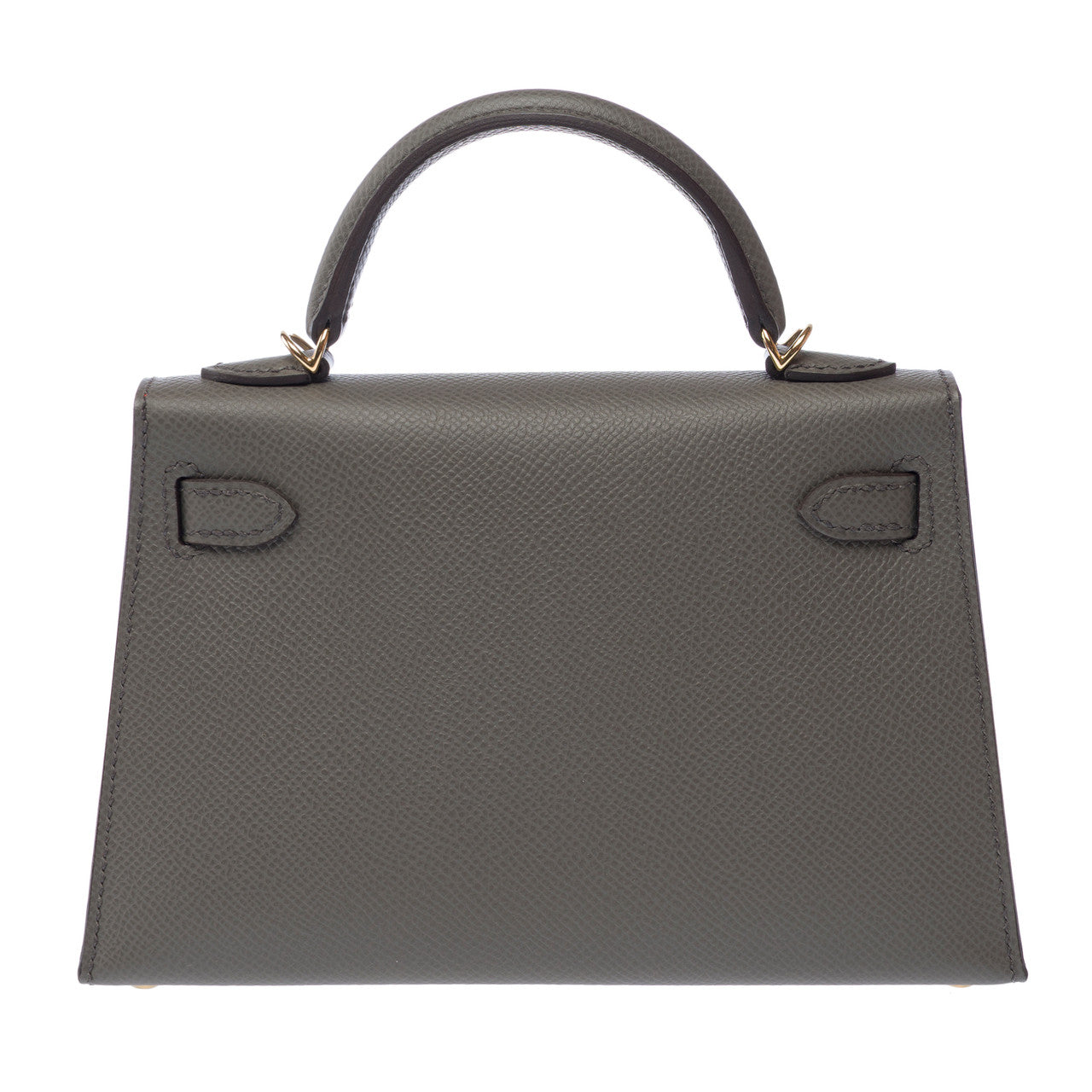 Sac HERMES Kelly Mini en Cuir Gris - 103157