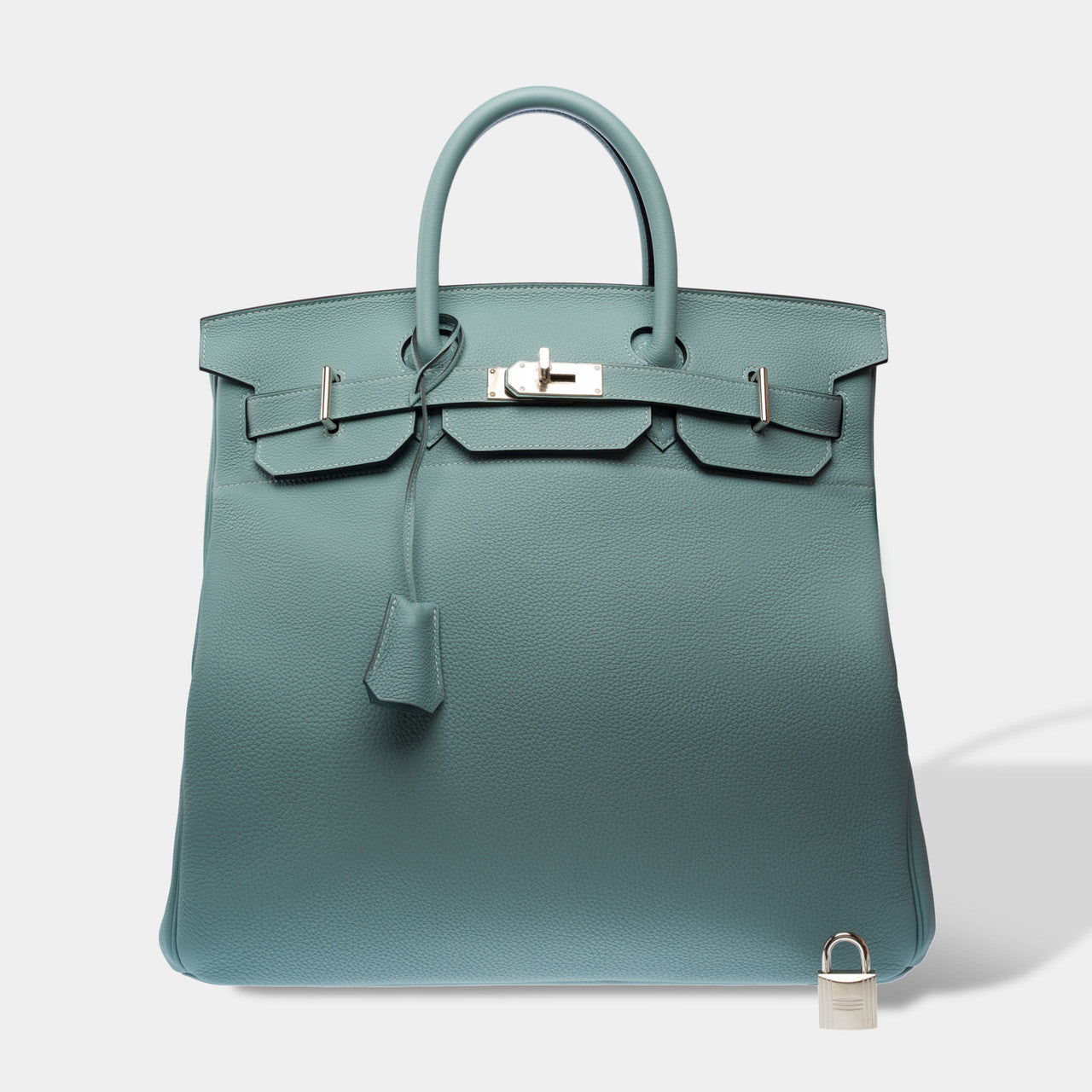 Sac HERMES Haut a Courroies en Cuir Bleu - 103133