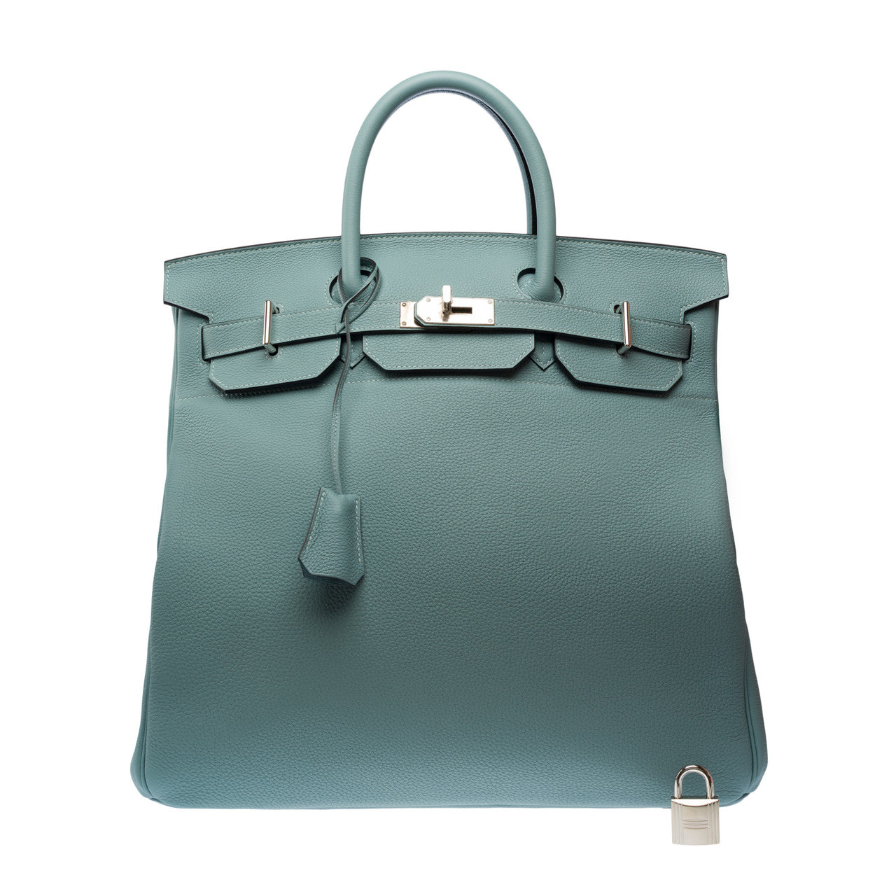 Sac HERMES Haut a Courroies en Cuir Bleu - 103133