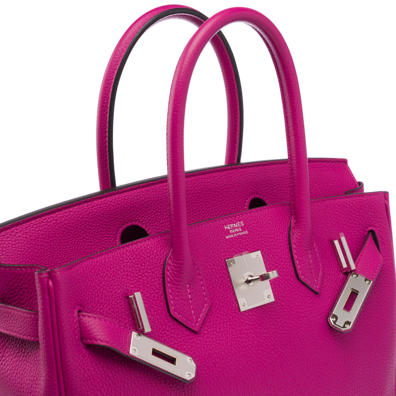 Sac HERMES Birkin 30 en Cuir Rose - 103146