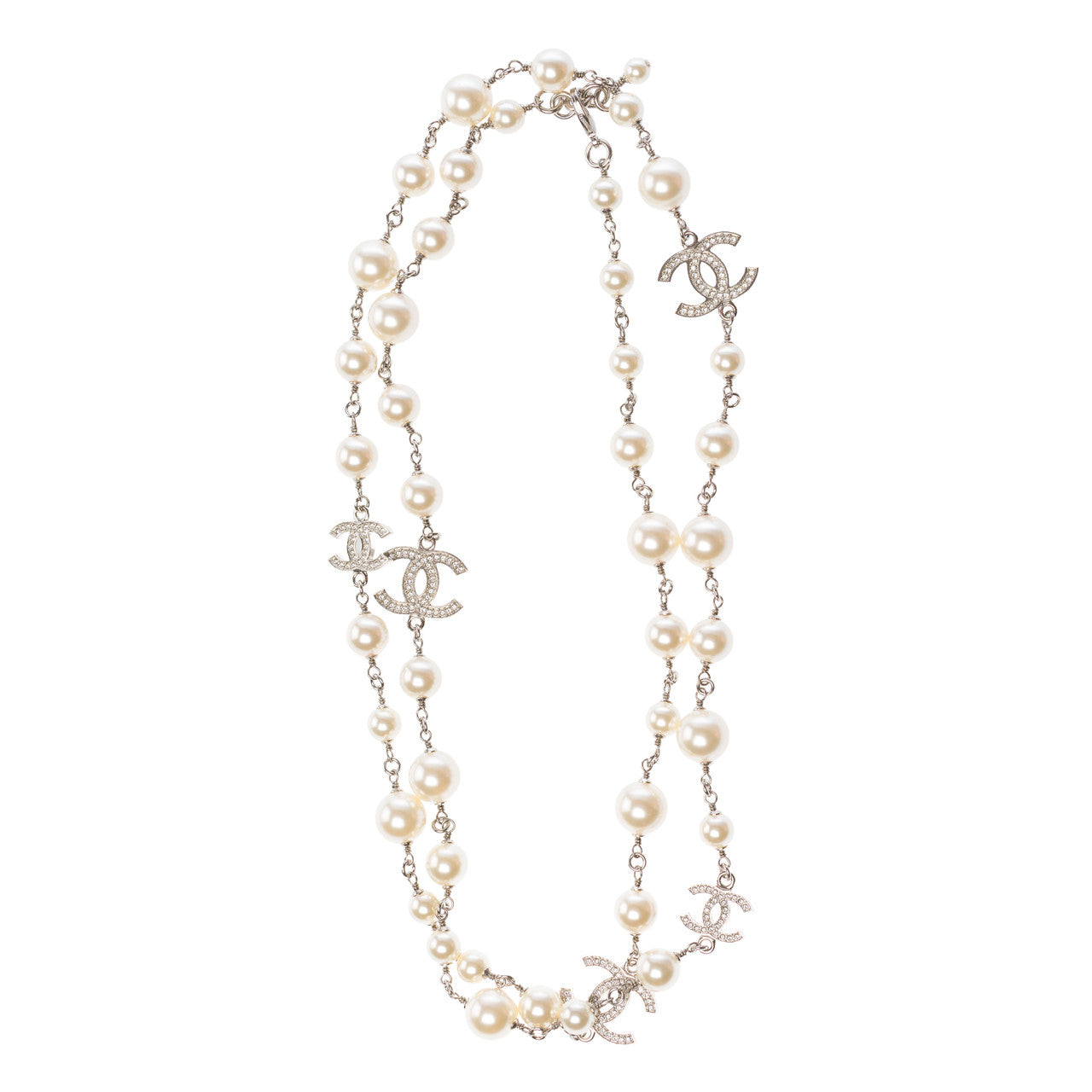 Bijoux CHANEL CC en Perle Blanc - 103170