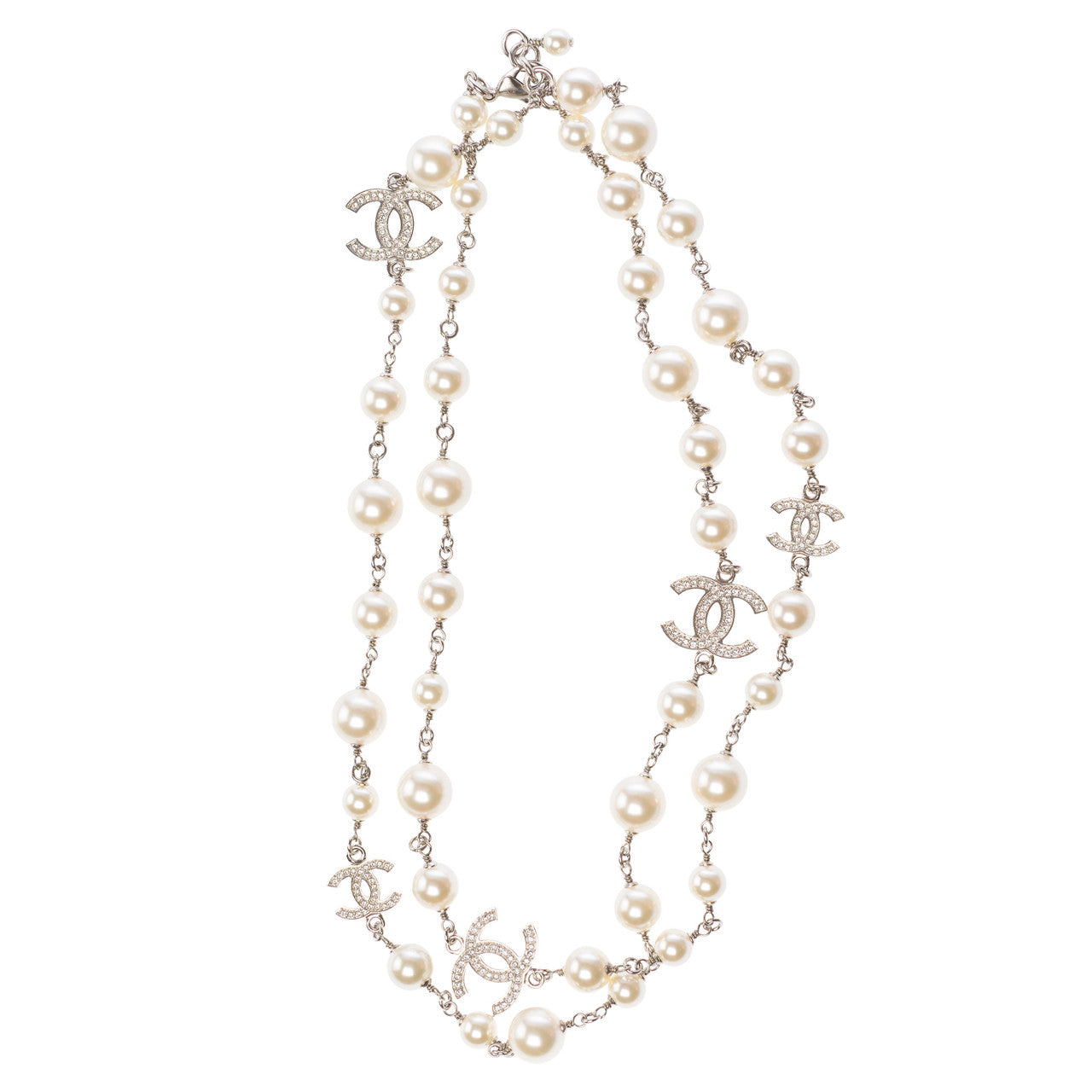 Bijoux CHANEL CC en Perle Blanc - 103170