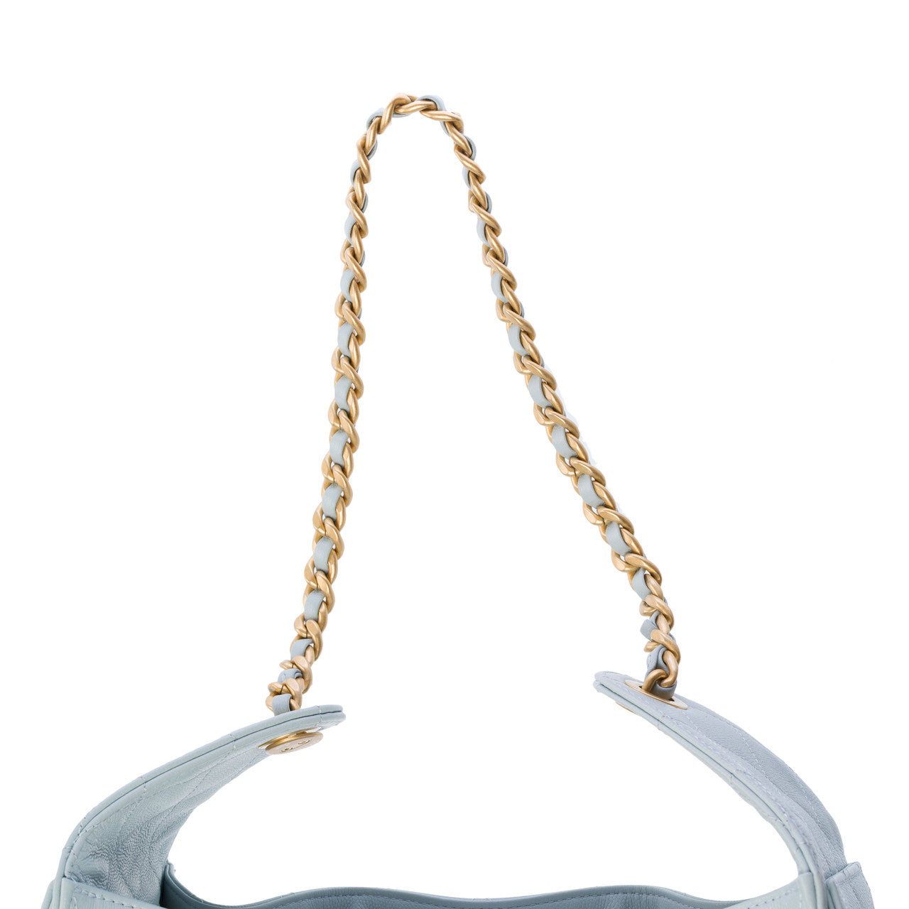 CHANEL Blue Leather Bag - 103163