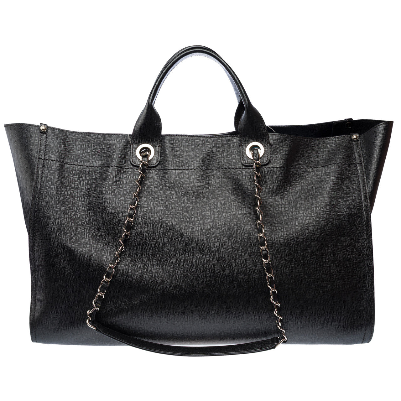 Sac CHANEL Deauville en Cuir Noir - 103159