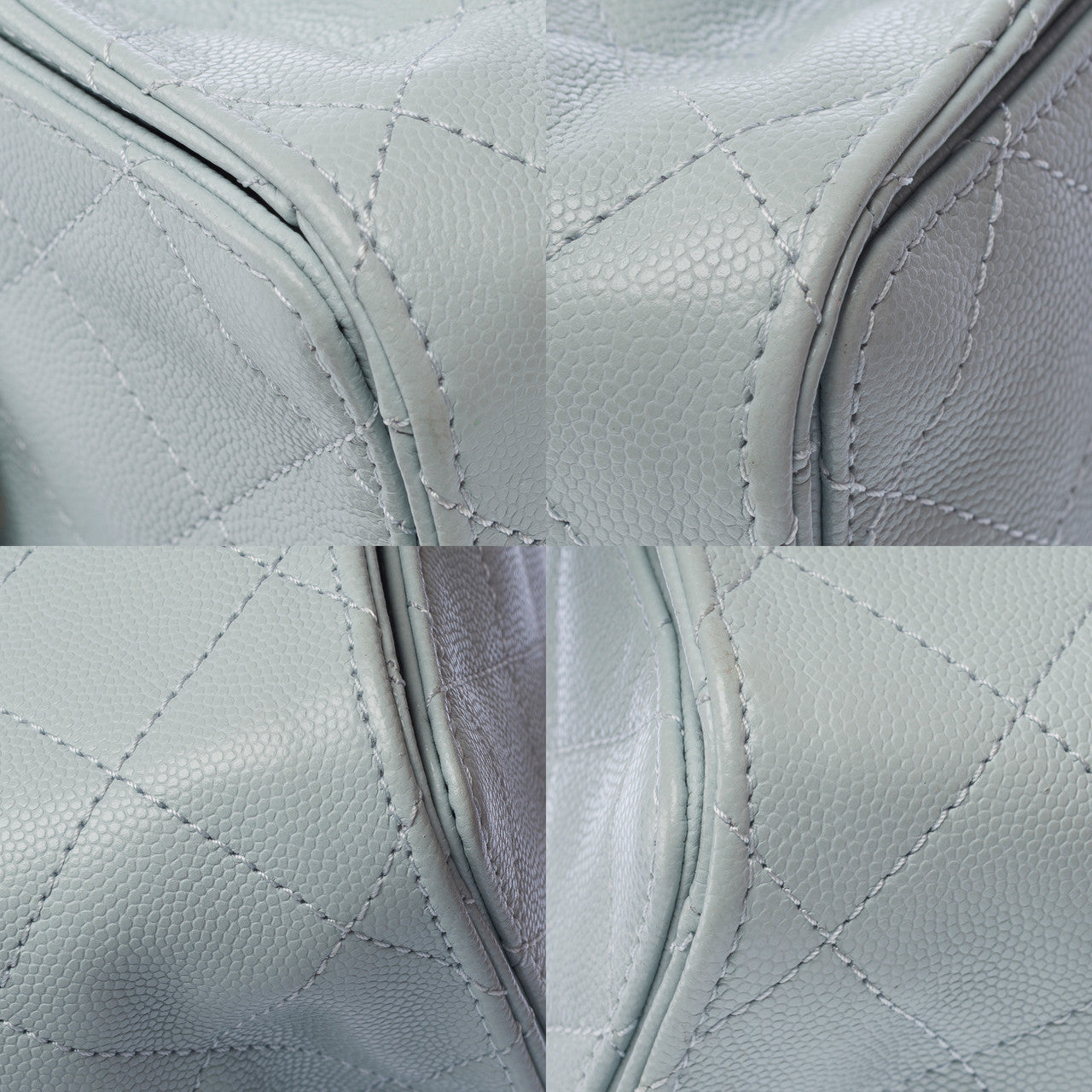 CHANEL Blue Leather Bag - 103163