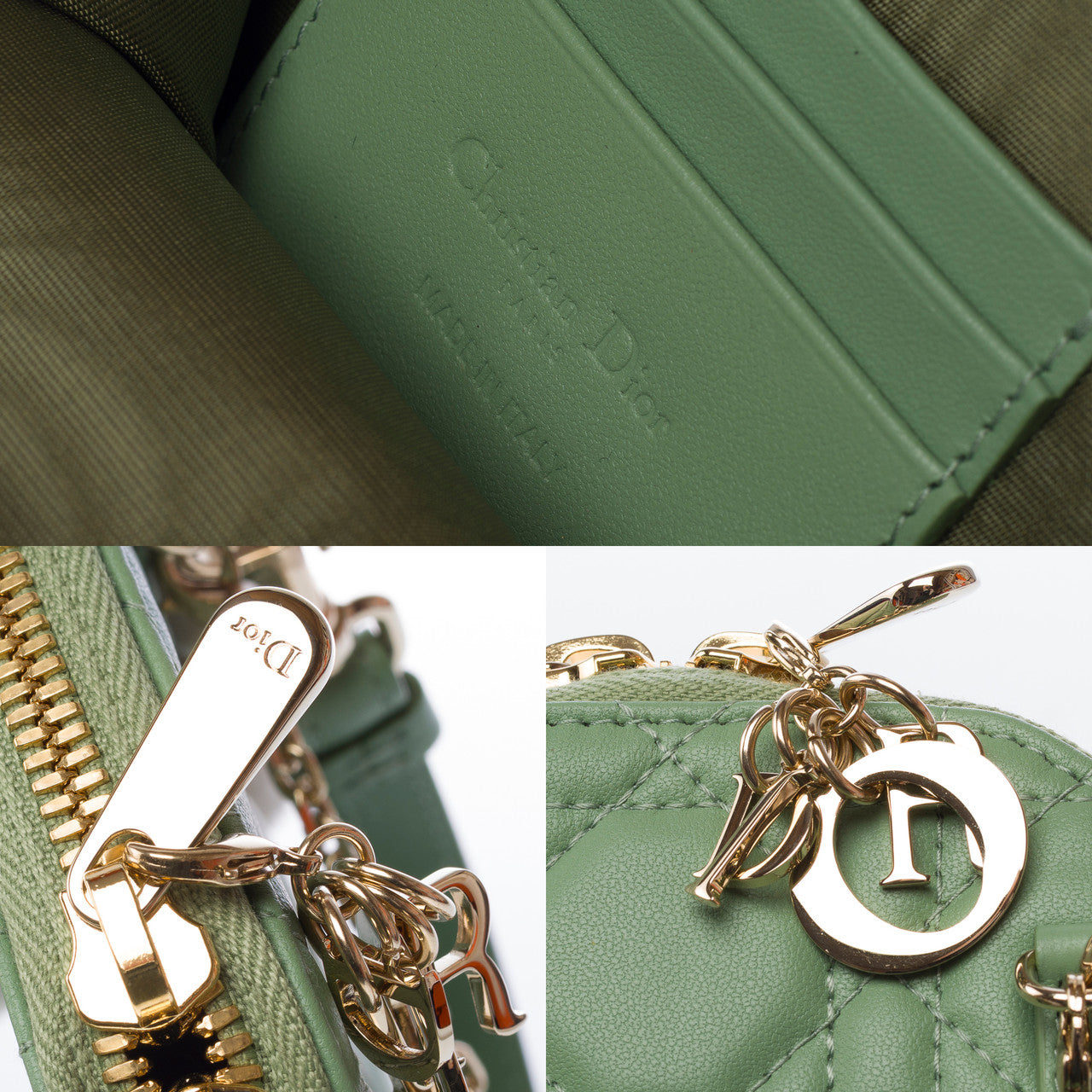 Sac DIOR en Cuir Vert - 103169