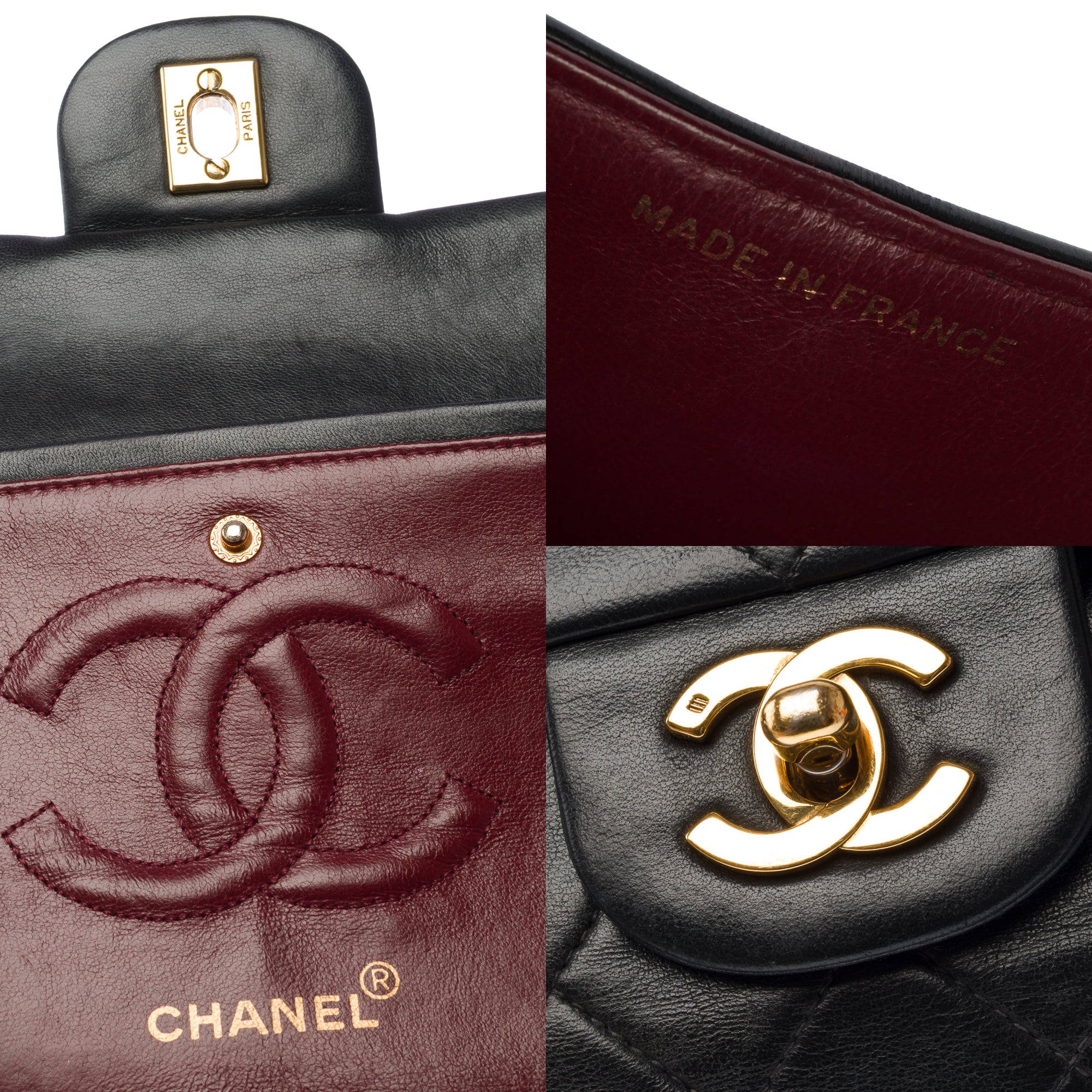 Sac CHANEL Timeless/Classique en Cuir Noir - 103155