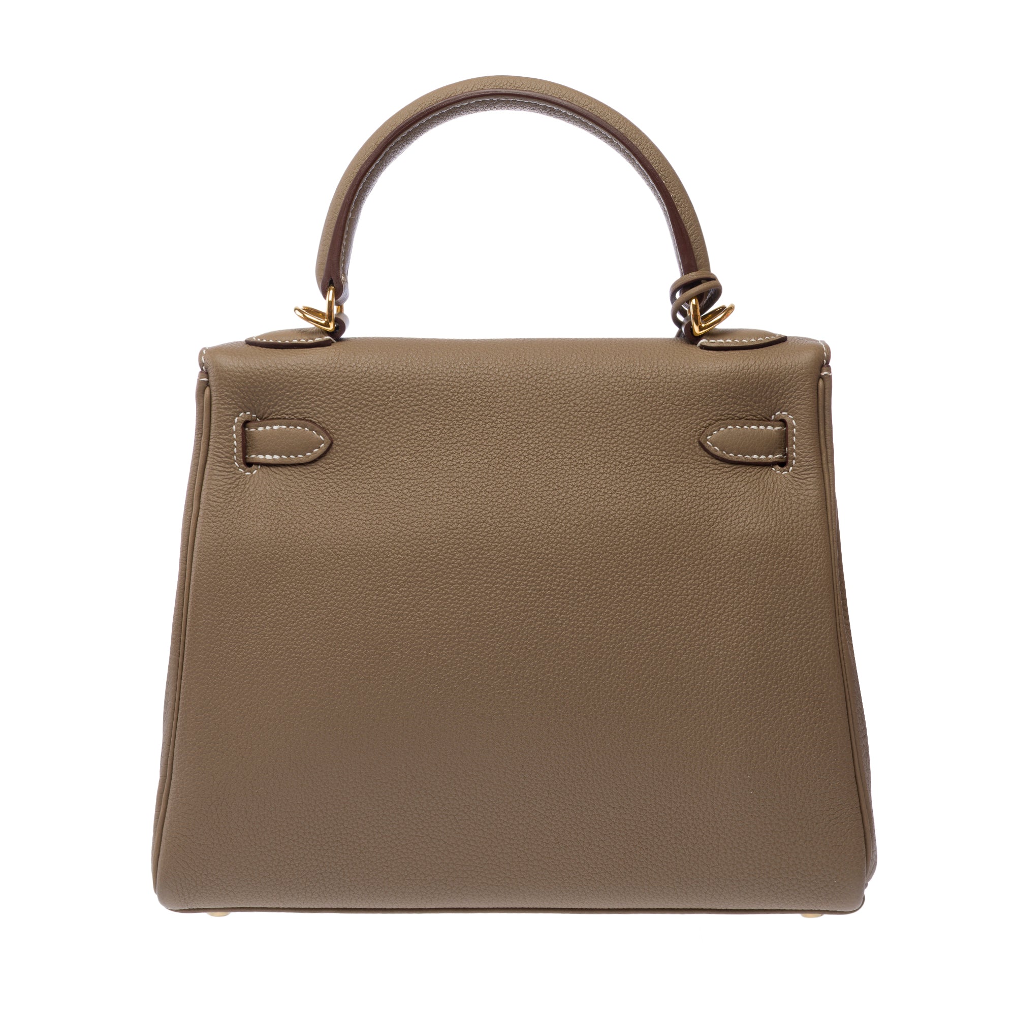 HERMES Kelly 25 Bag in Tufted Leather - 103178