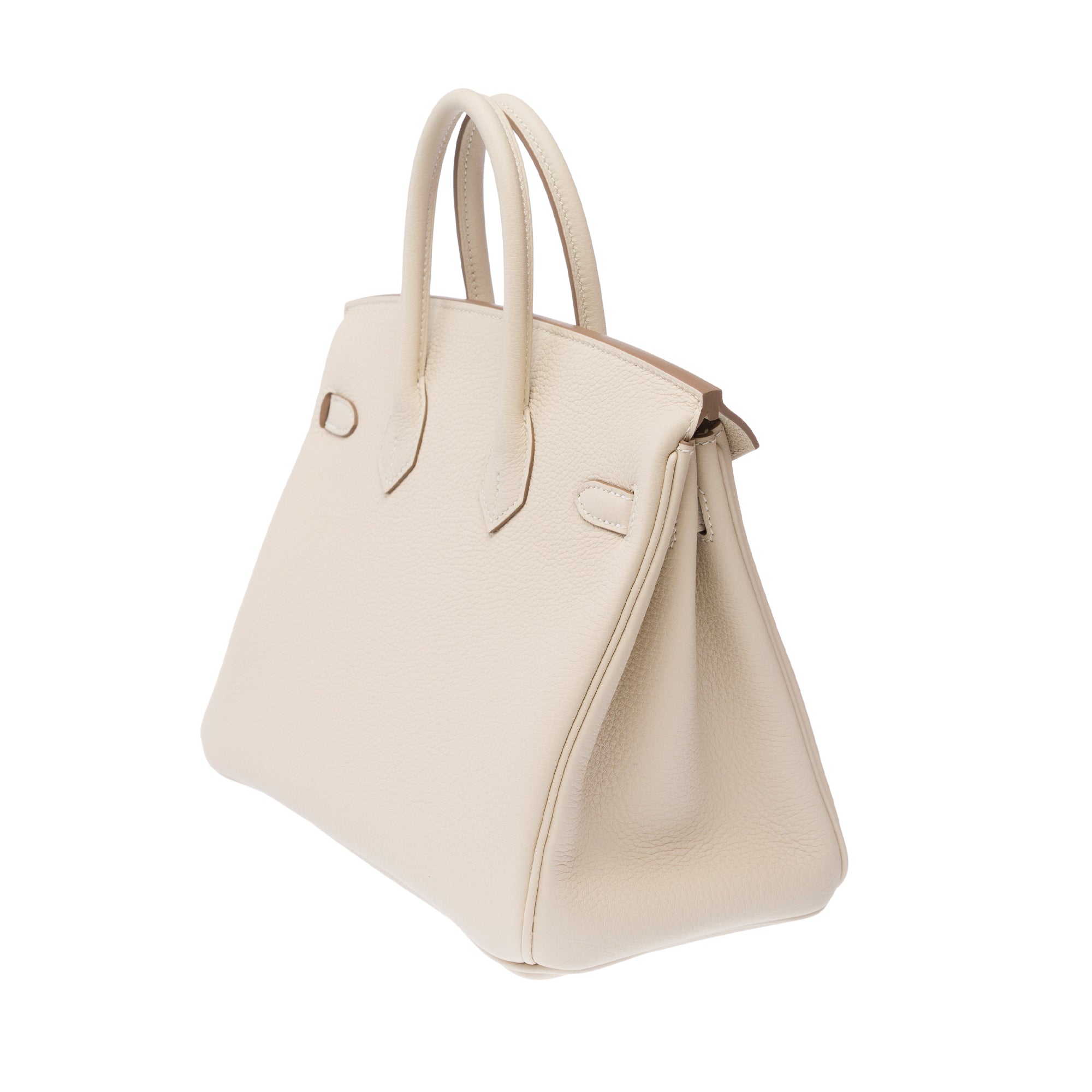 Sac HERMES Birkin 25 en Cuir Blanc - 103187
