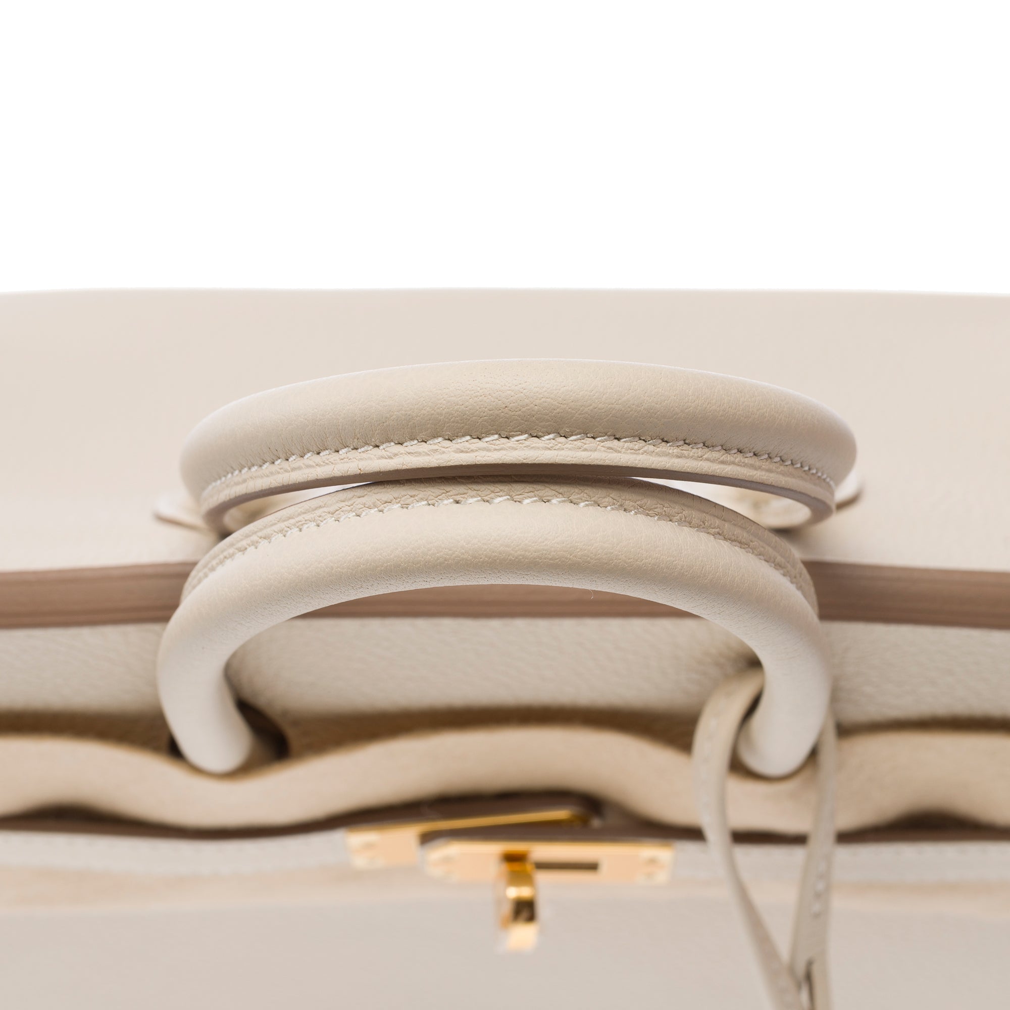 Sac HERMES Birkin 25 en Cuir Blanc - 103187