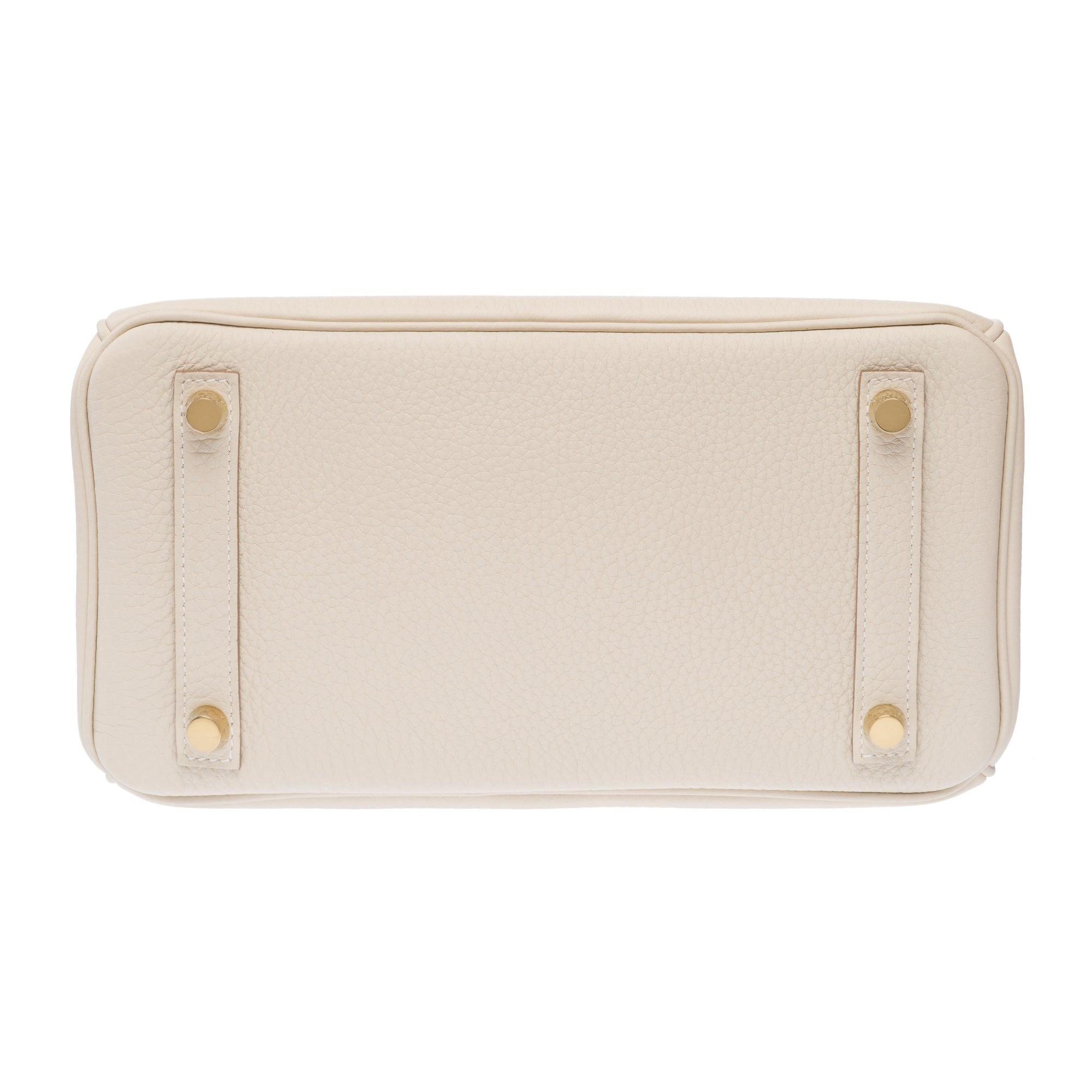 Sac HERMES Birkin 25 en Cuir Blanc - 103187