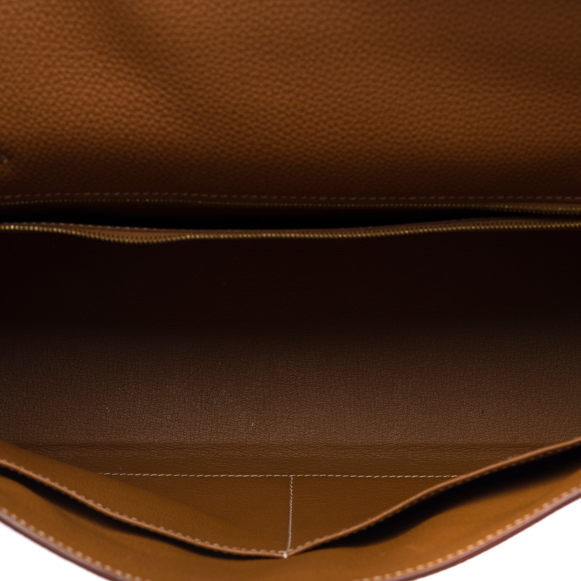 Sac HERMES Kelly 32 en Cuir Doré - 103188