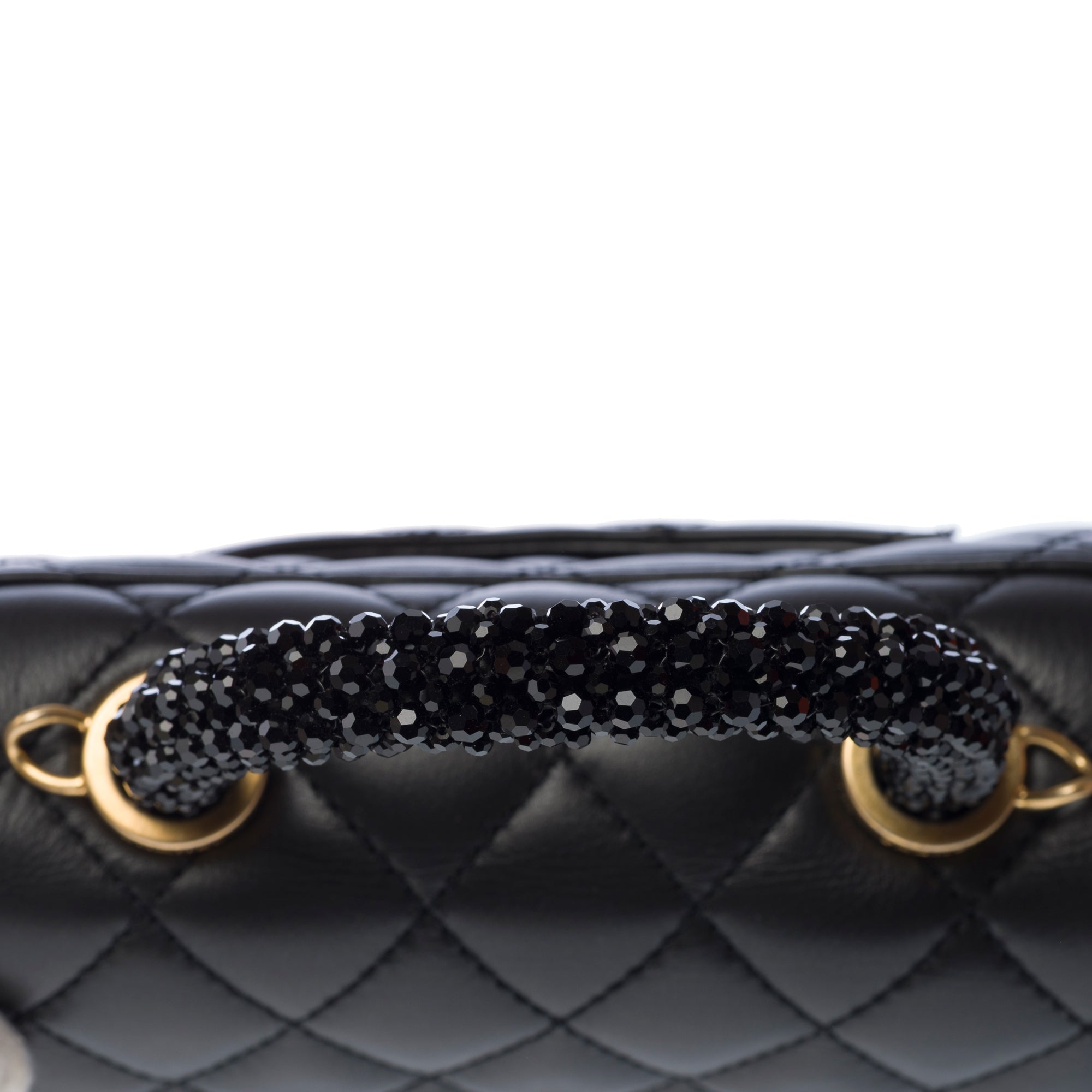 Sac CHANEL Coco Handle en Cuir Noir - 103186
