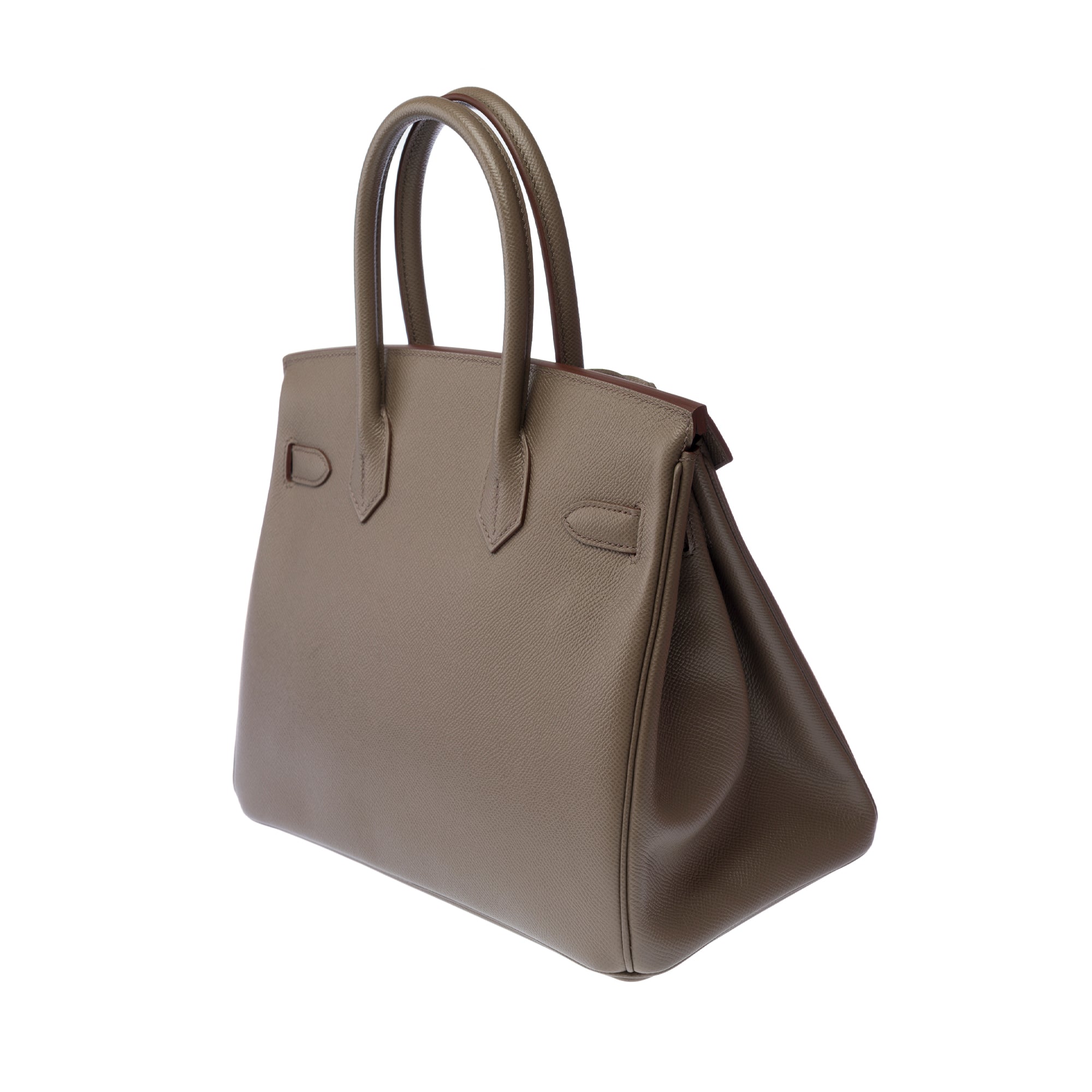 Sac HERMES Birkin 30 en Cuir Gris - 103190