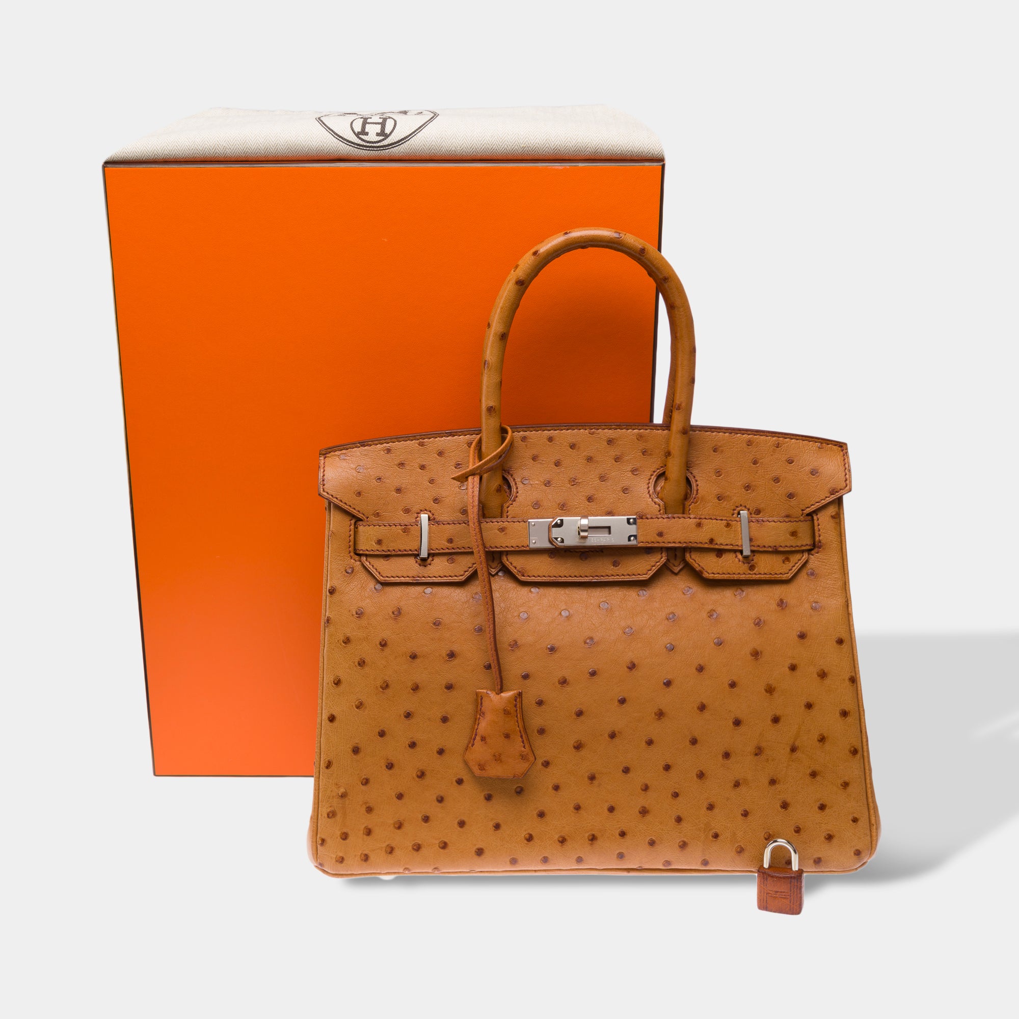 Sac HERMES Birkin 30 en Cuirs exotiques Doré - 103185
