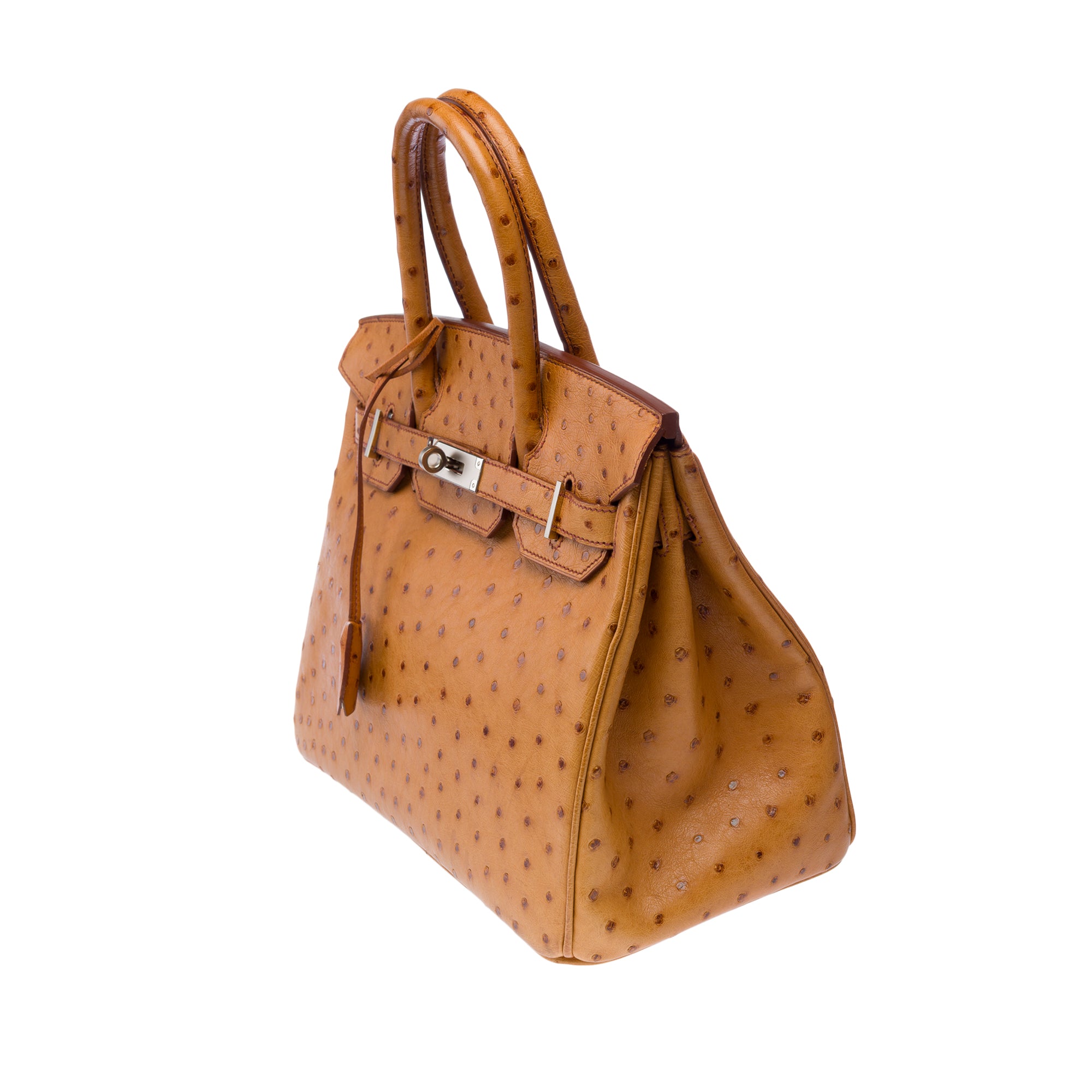 Sac HERMES Birkin 30 en Cuirs exotiques Doré - 103185