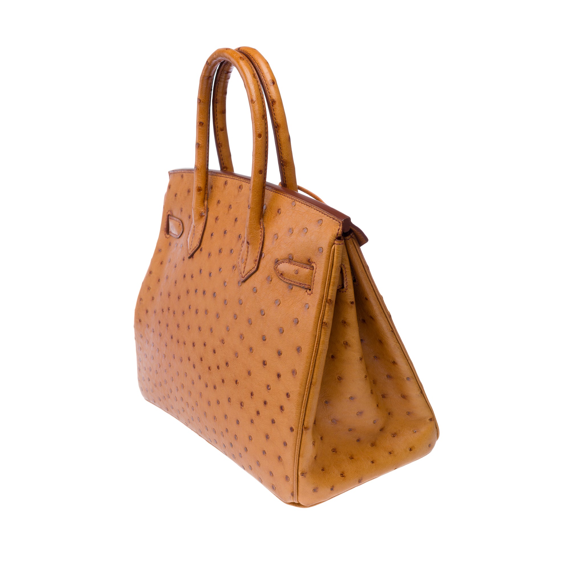 Sac HERMES Birkin 30 en Cuirs exotiques Doré - 103185
