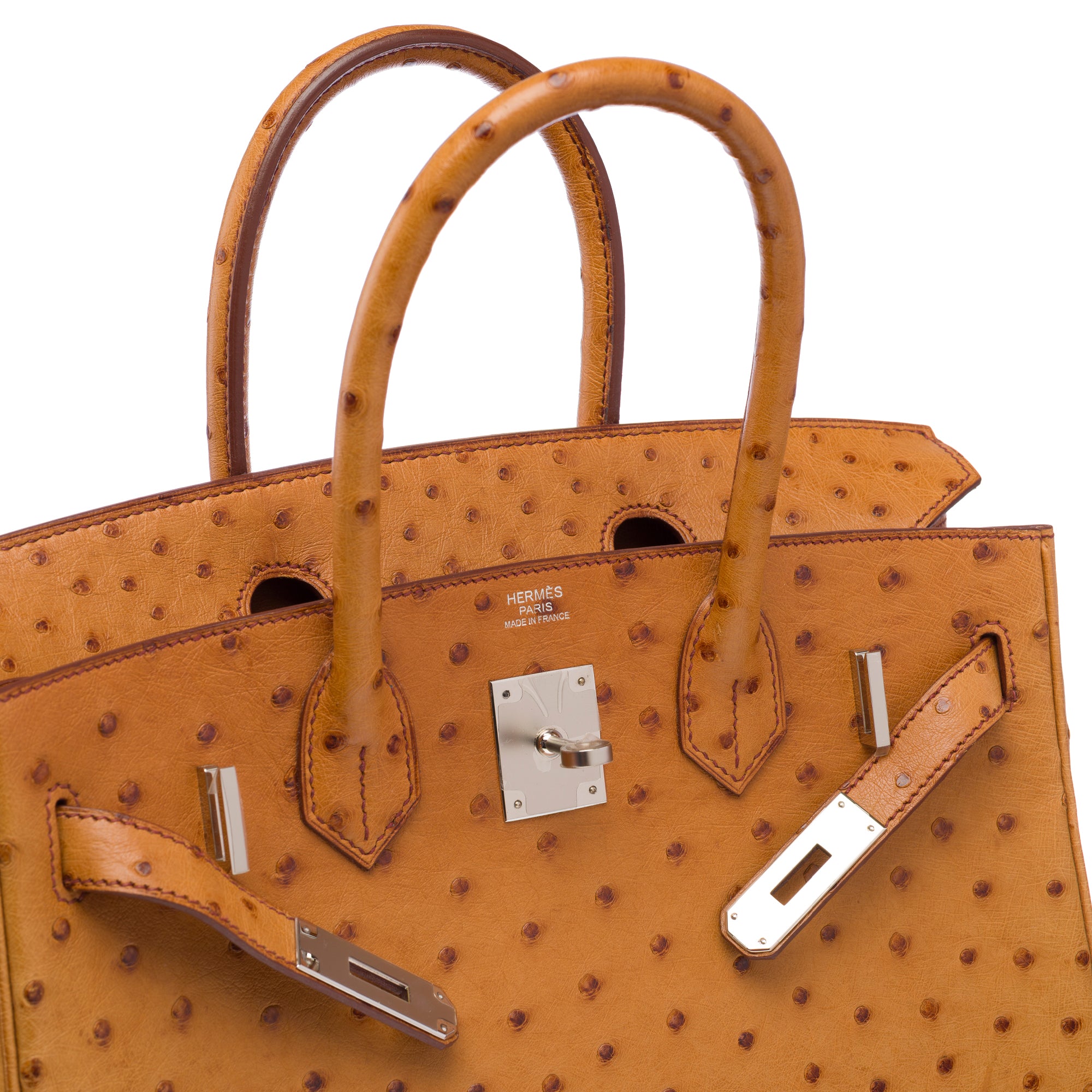 Sac HERMES Birkin 30 en Cuirs exotiques Doré - 103185