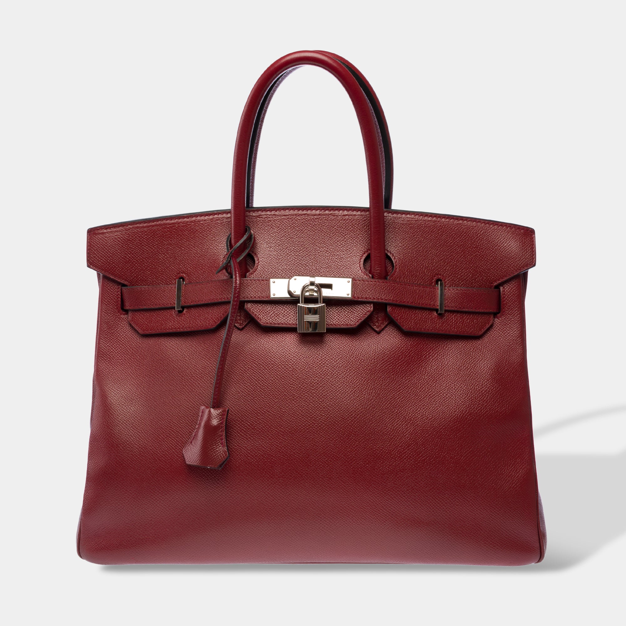 Sac HERMES Birkin 35 en Cuir Rouge - 103202