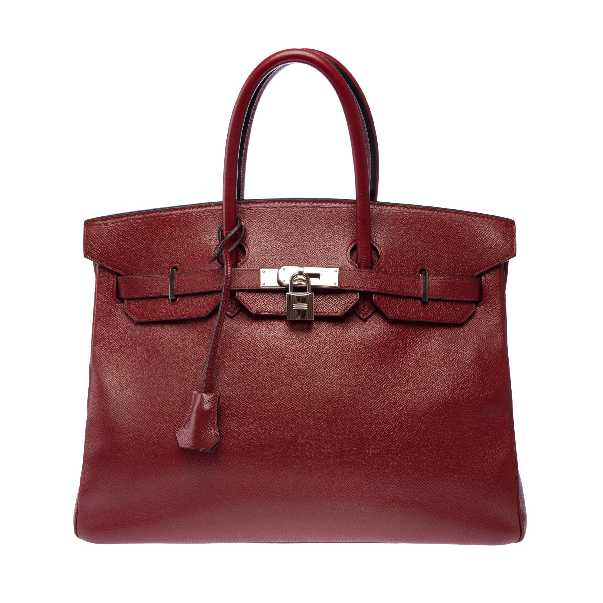 Sac HERMES Birkin 35 en Cuir Rouge - 103202