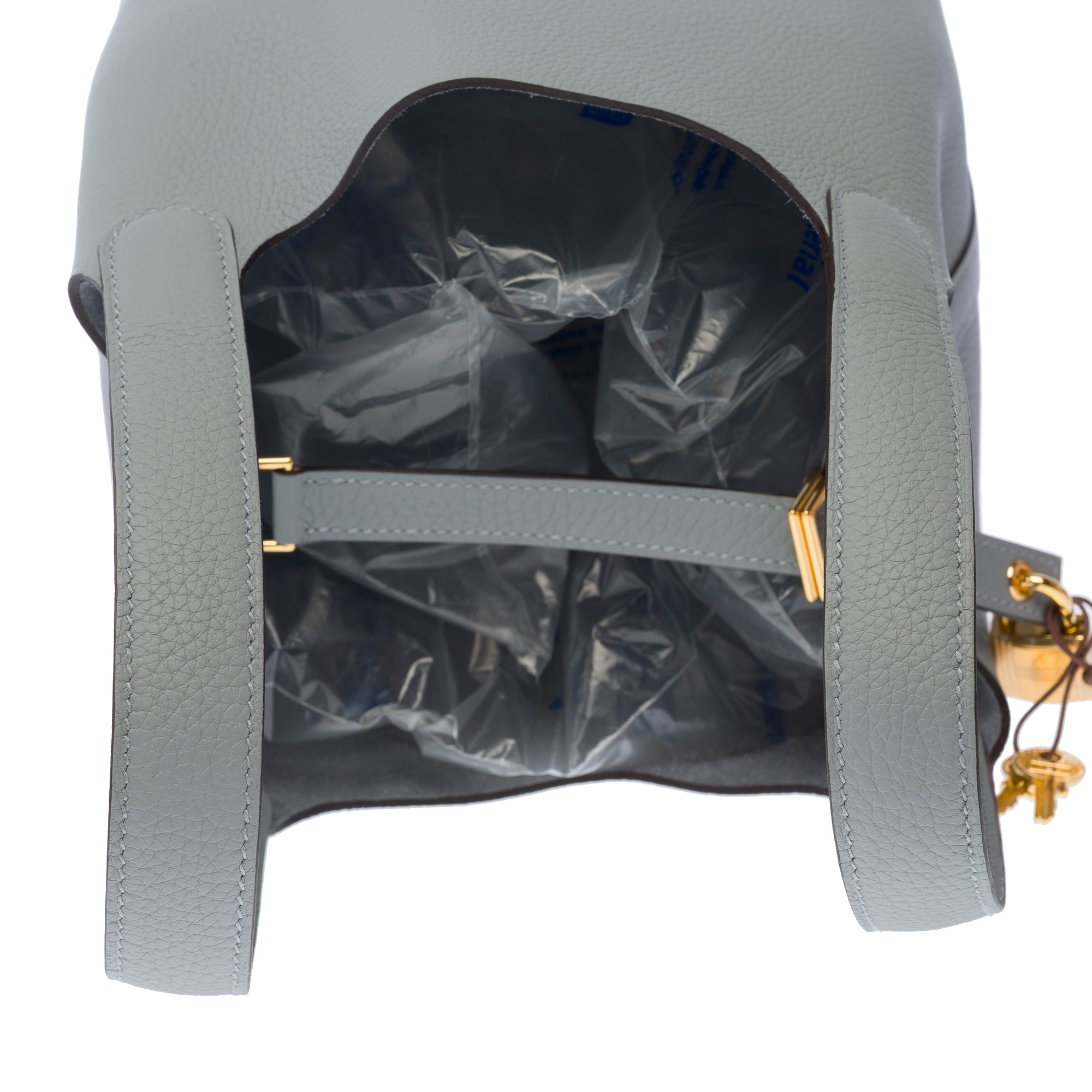 Sac HERMES Picotin en Cuir Gris - 103201