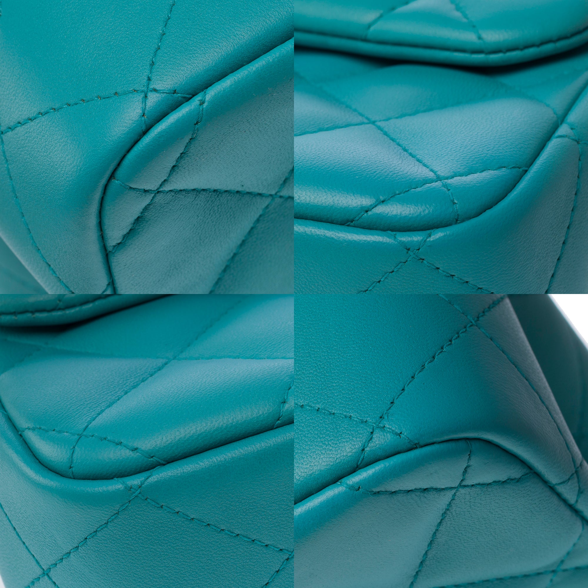 Sac CHANEL Timeless/Classique en Cuir Bleu - 103199