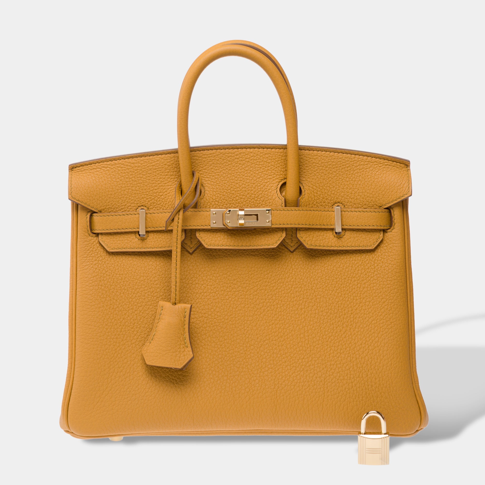 Sac HERMES Birkin 25 en Cuir Beige - 103200