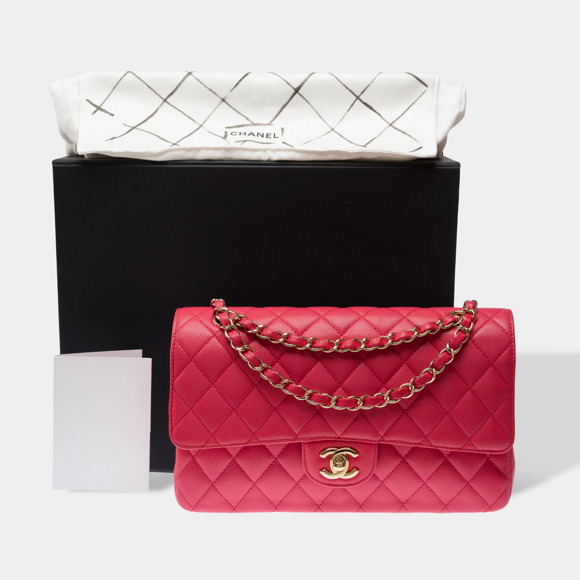 Sac CHANEL Timeless/Classique en Cuir Rose - 103196