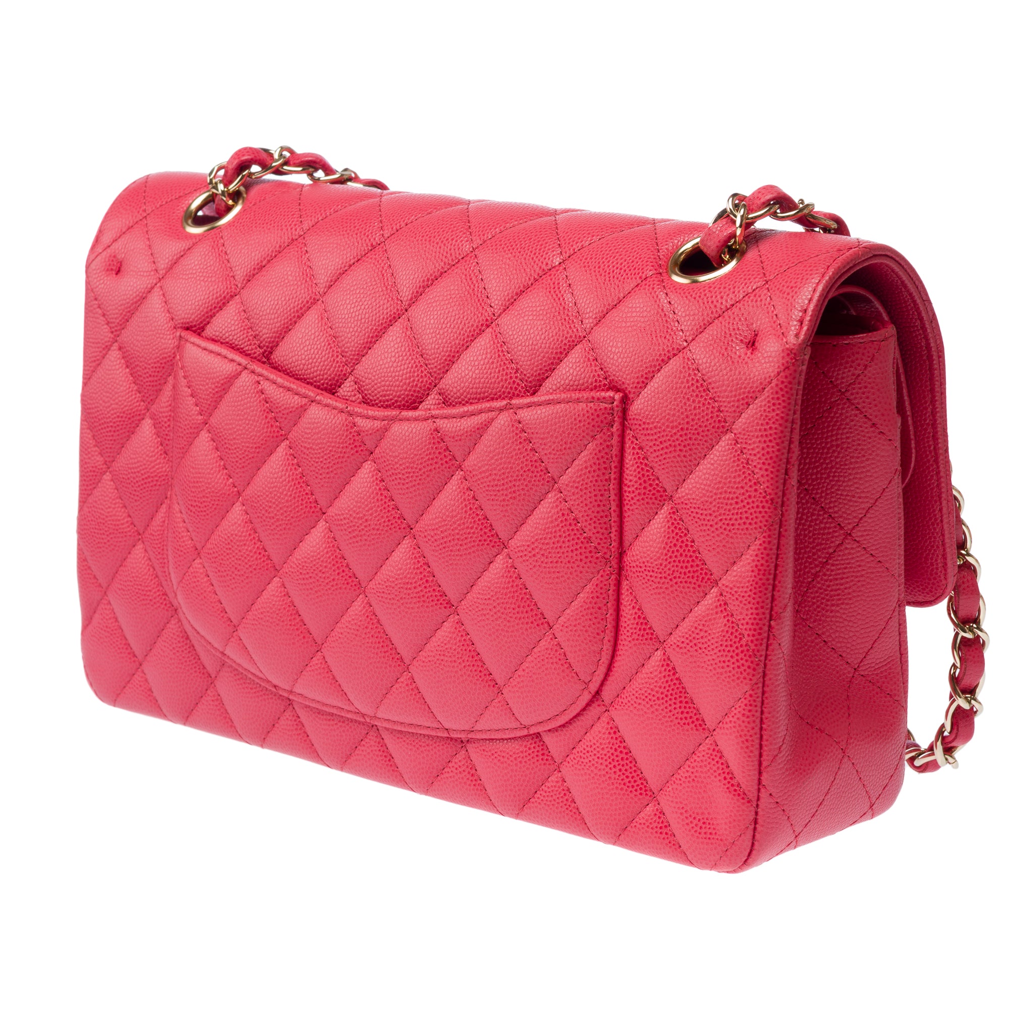 Sac CHANEL Timeless/Classique en Cuir Rose - 103196