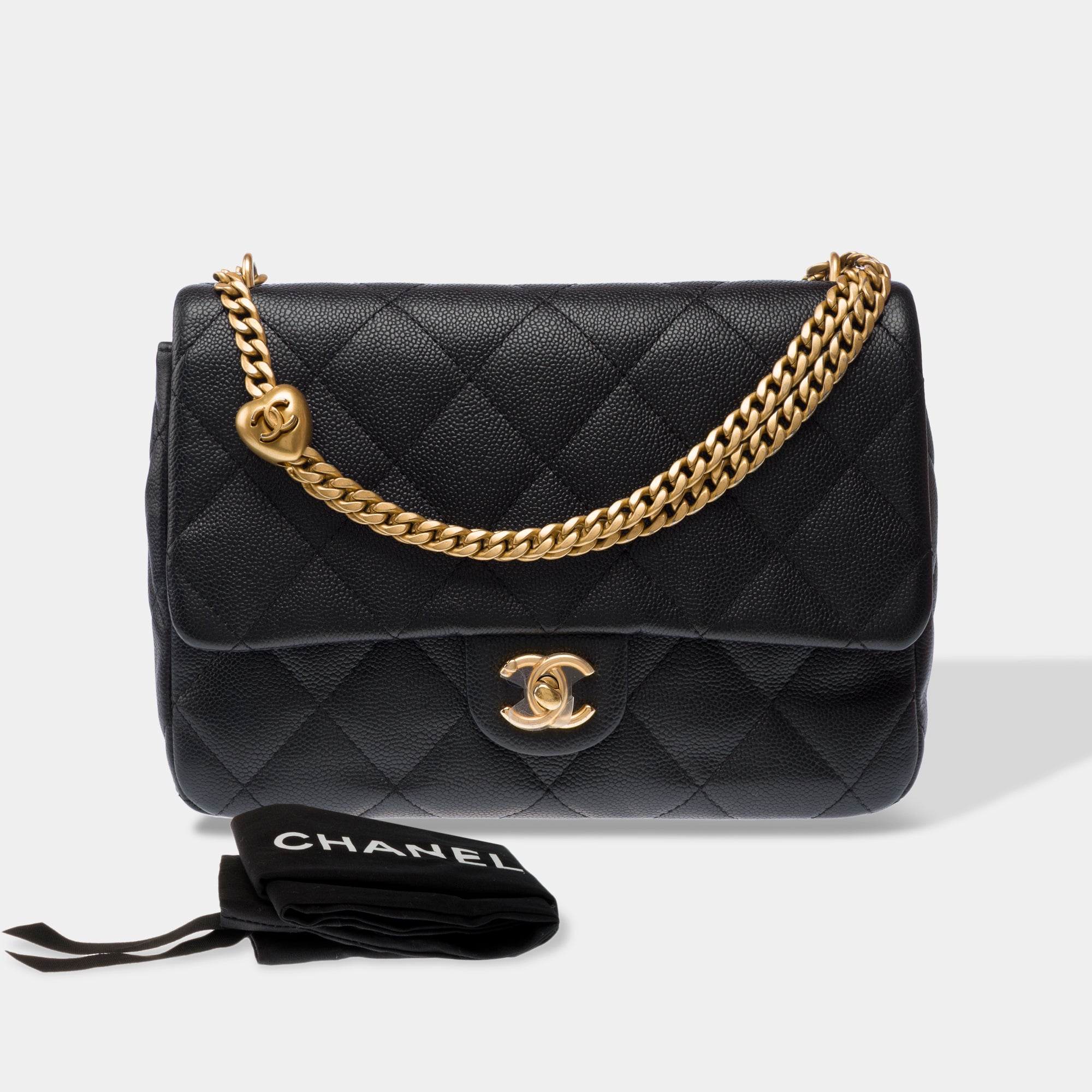 Sac CHANEL Timeless/Classique en Cuir Noir - 103195