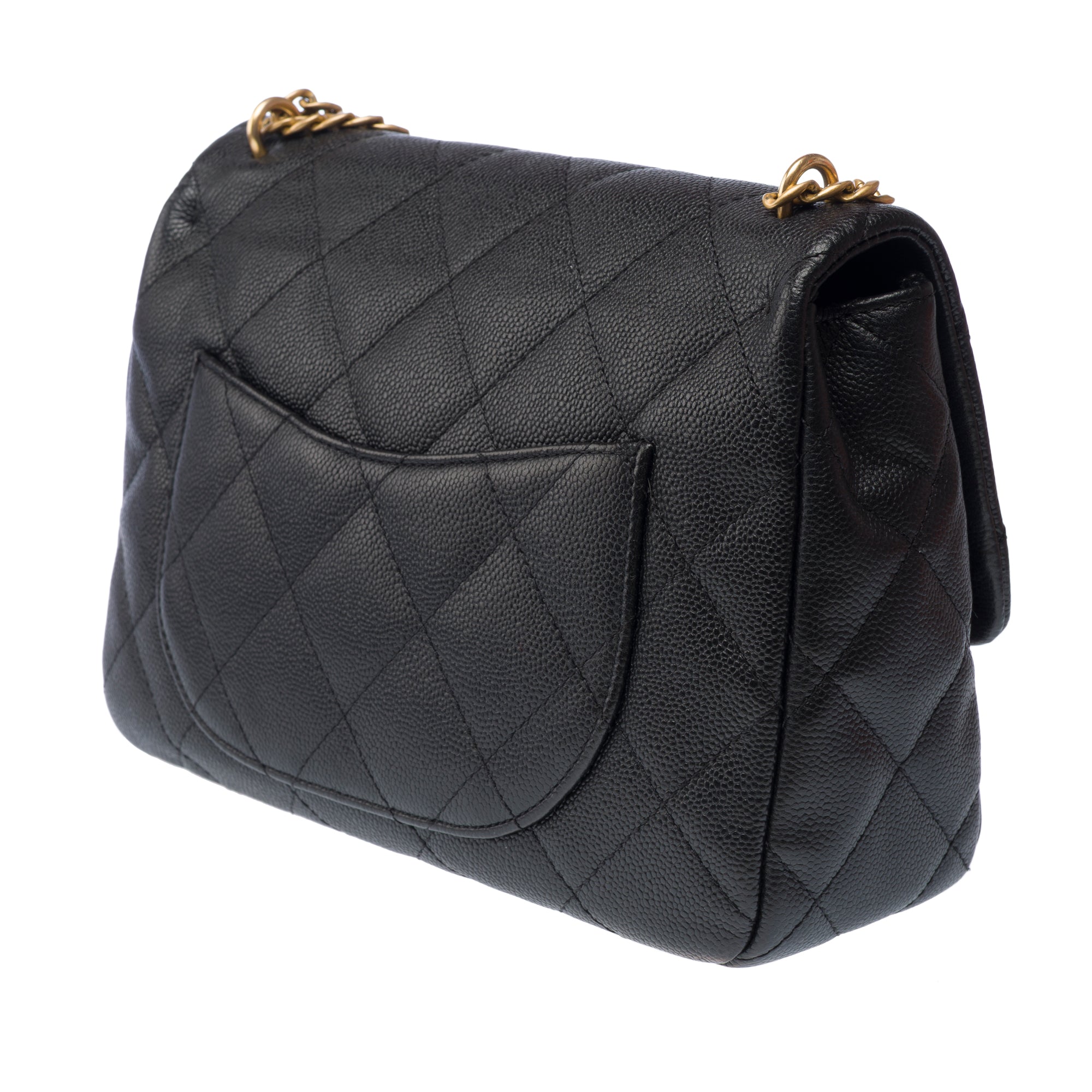 Sac CHANEL Timeless/Classique en Cuir Noir - 103195