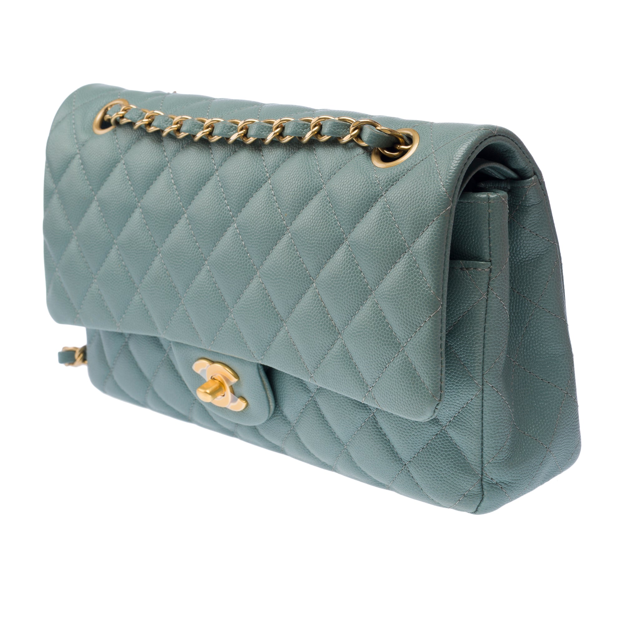 Sac CHANEL Timeless/Classique en Cuir Bleu - 103197