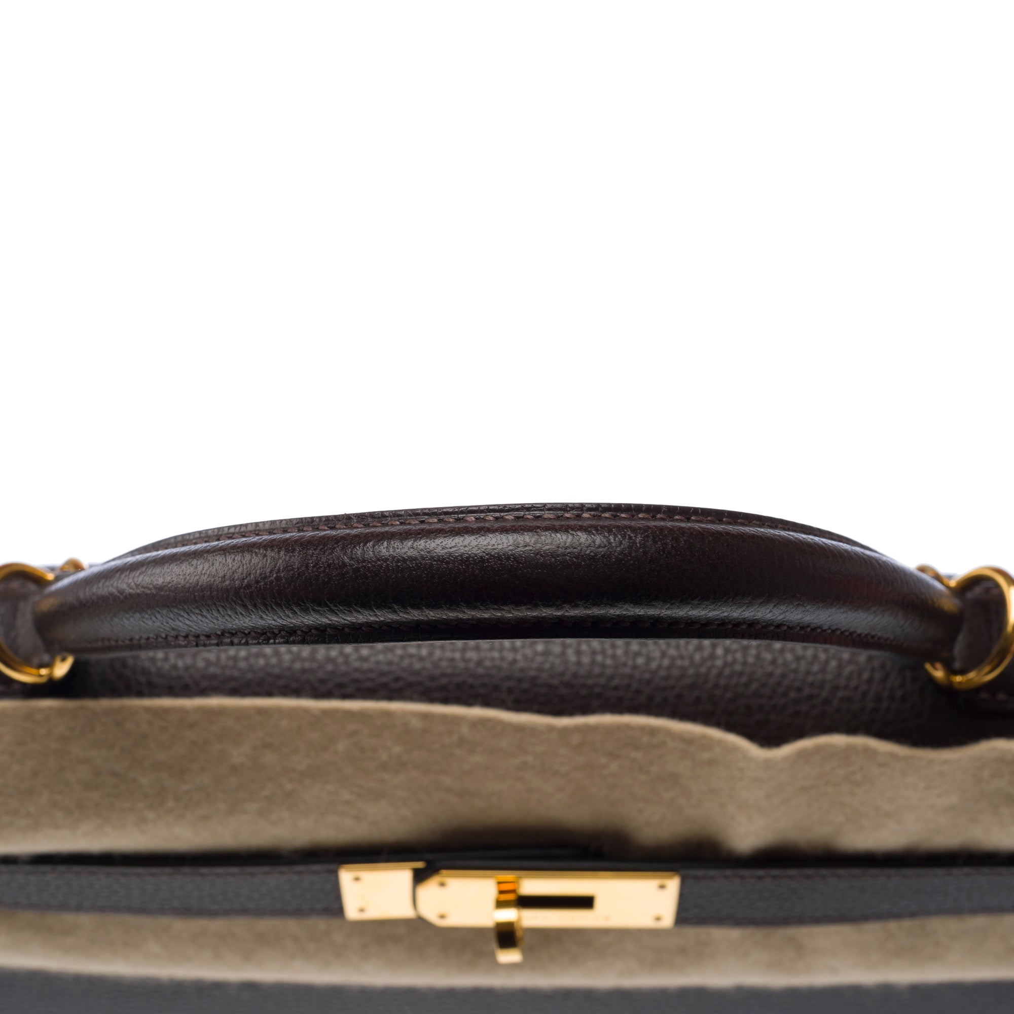 Sac HERMES Kelly 32 en Cuir Marron - 103206