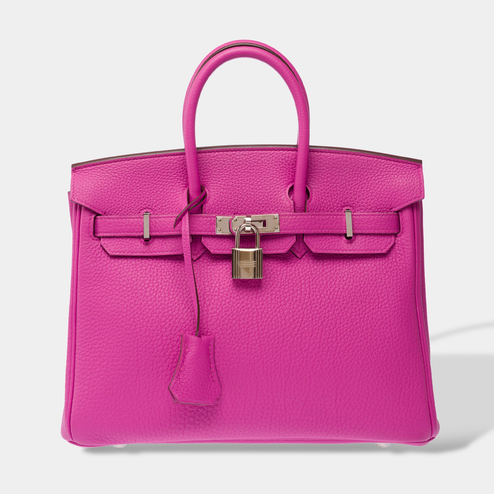 Sac HERMES Birkin 25 en Cuir Rose - 103208