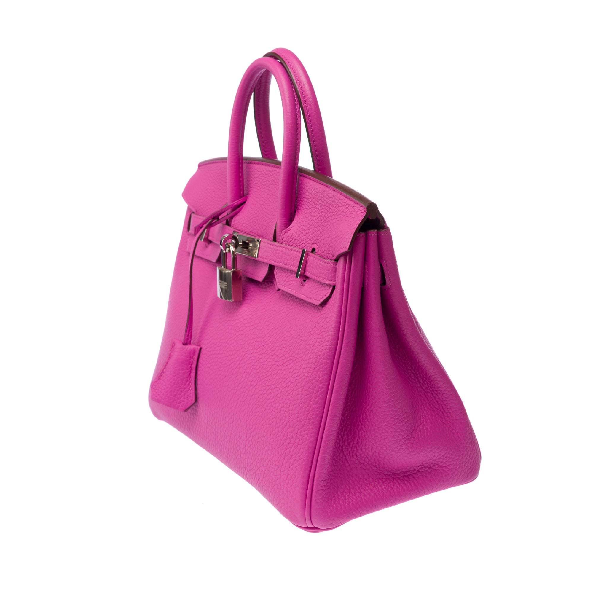 Sac HERMES Birkin 25 en Cuir Rose - 103208