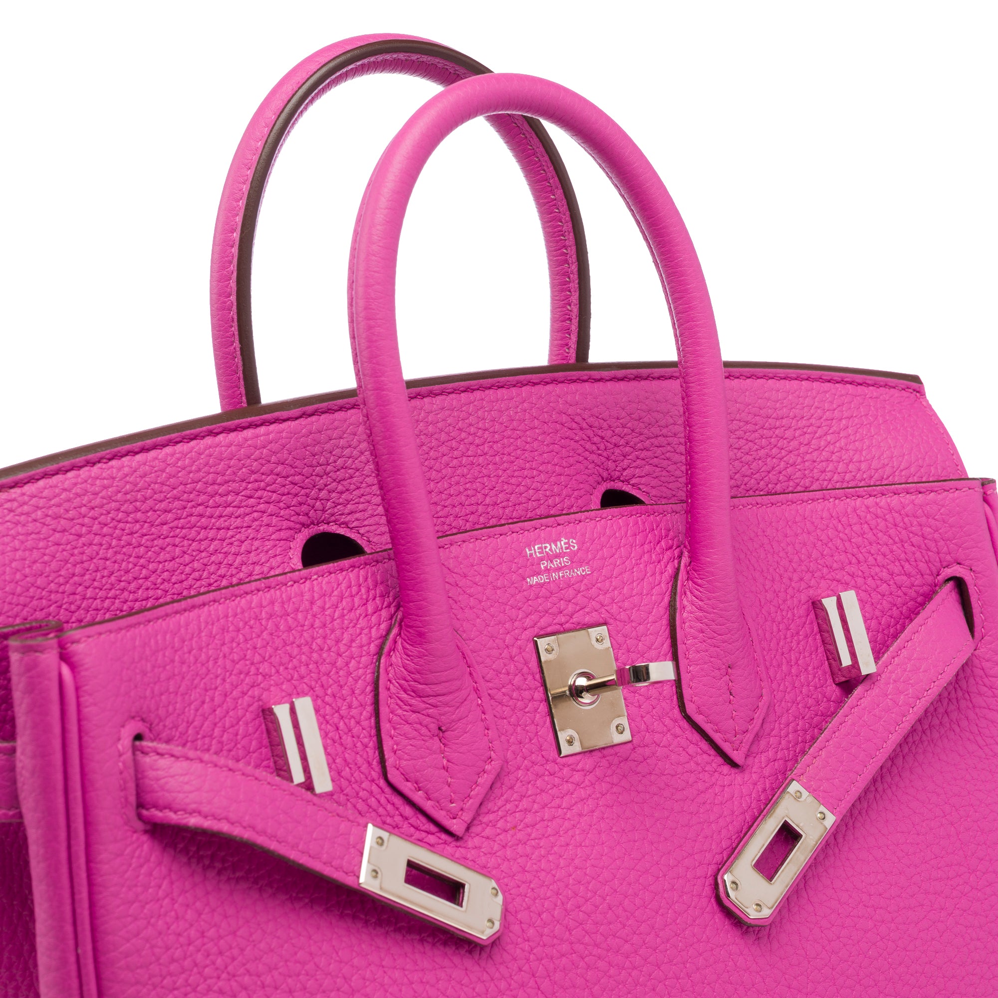 Sac HERMES Birkin 25 en Cuir Rose - 103208